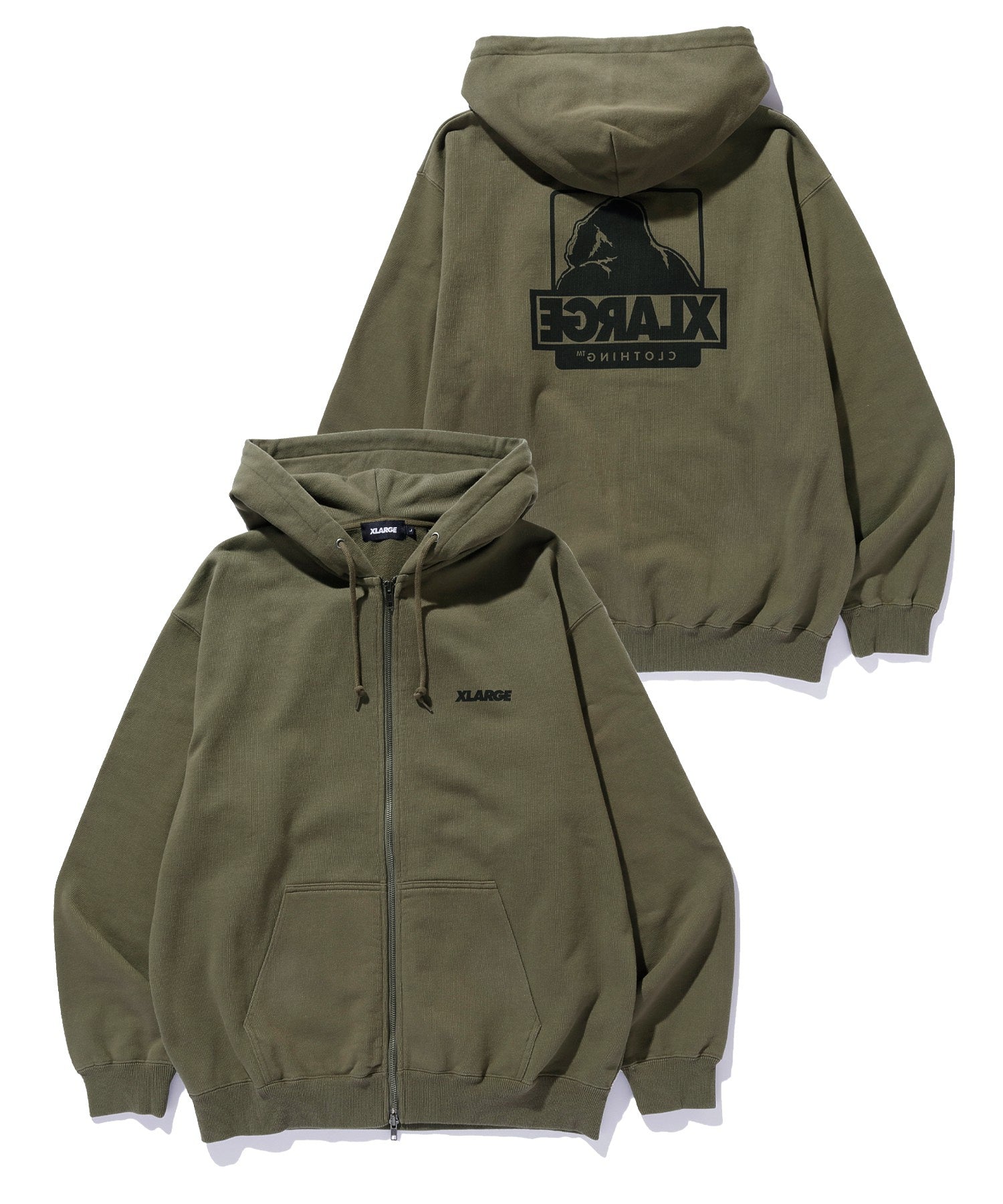 BACKSIDE OG W-ZIP HOODED SWEAT SHIRT