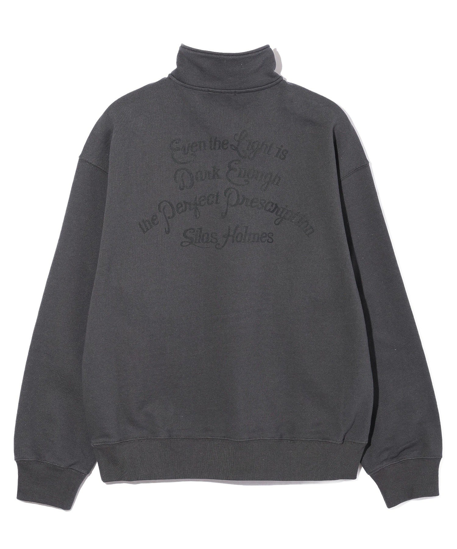 SCRIPT HALF ZIP SWEATSHIRT