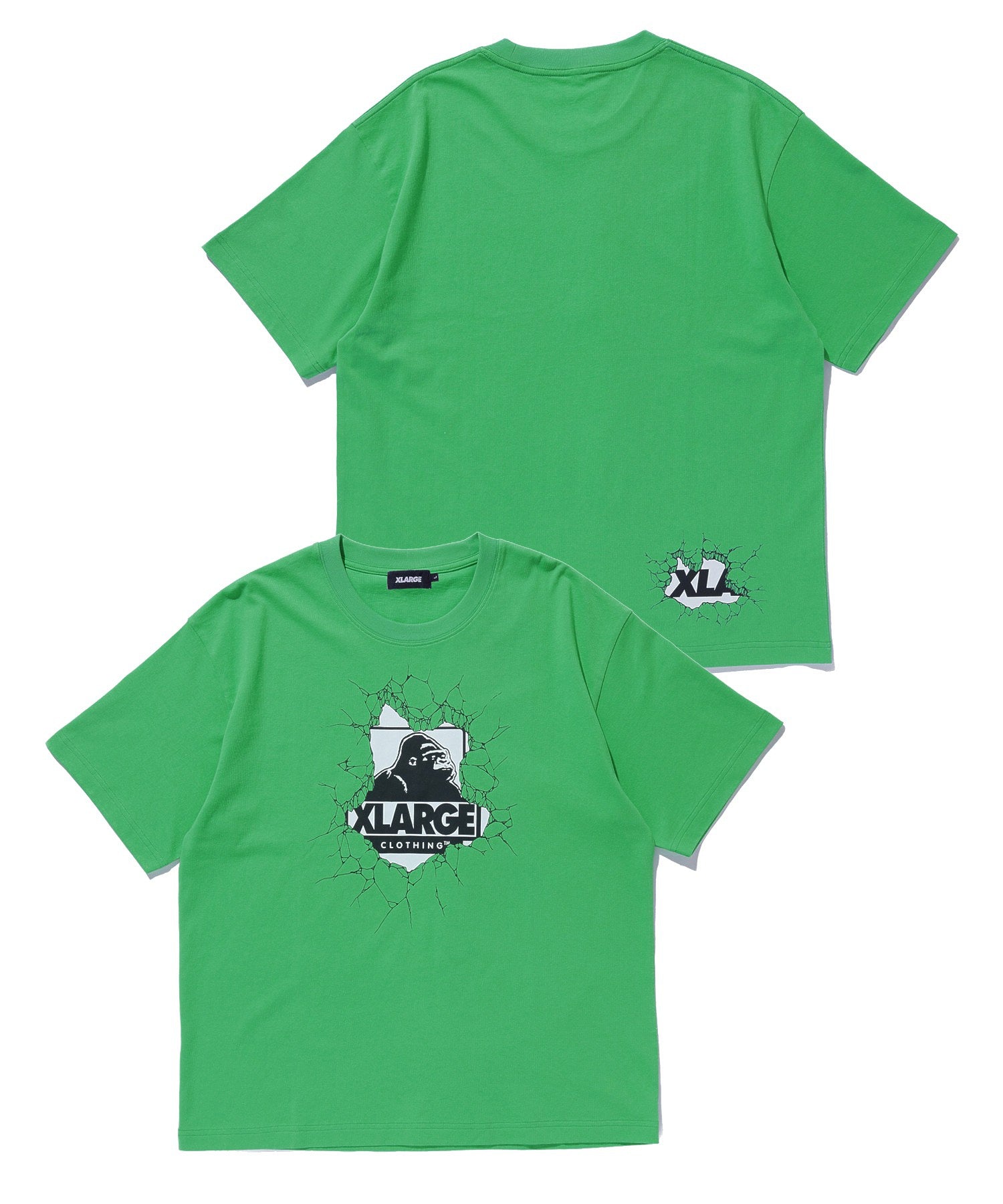 XLARGE×LIXTICK CRACK WALL OG S/S TEE