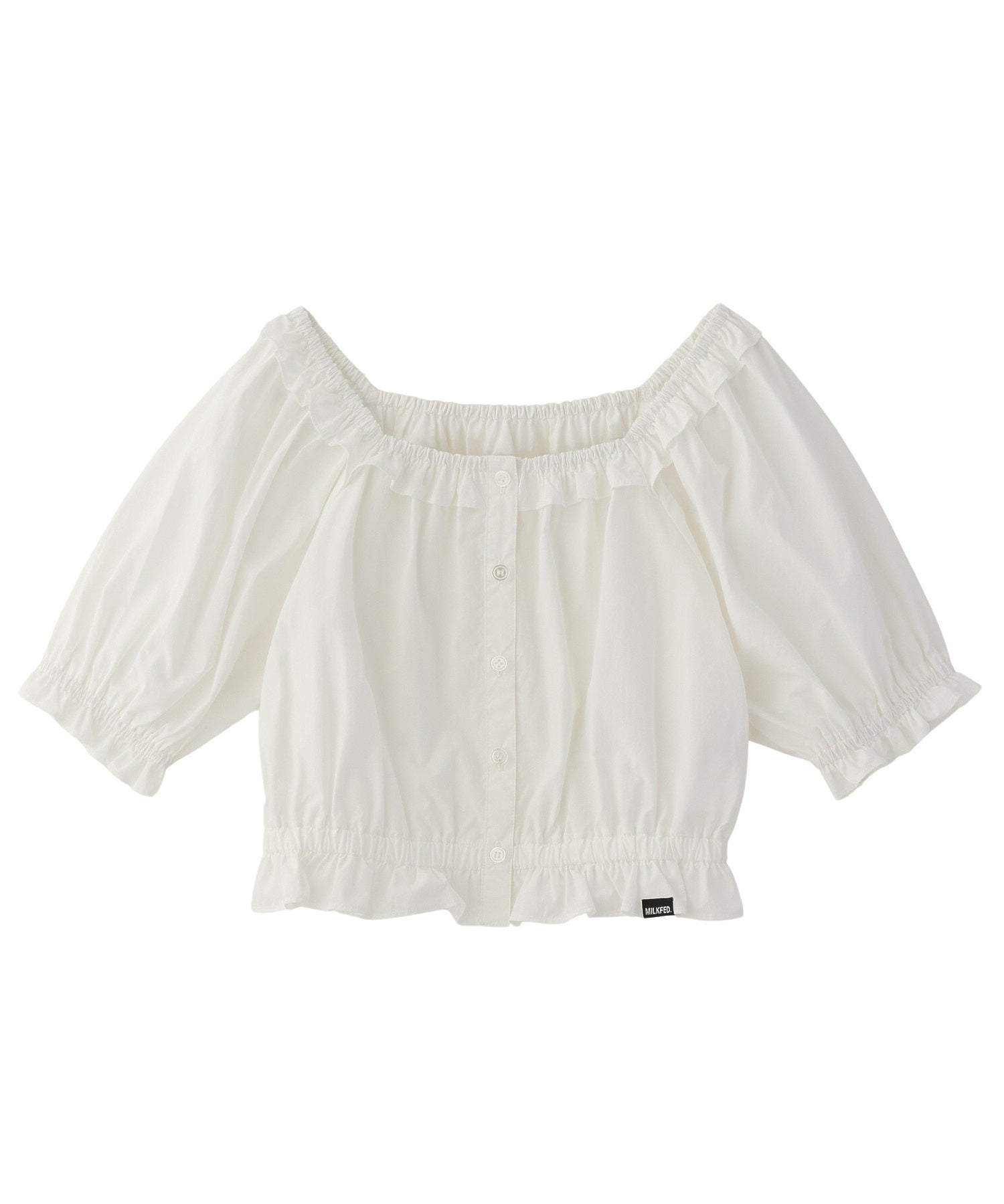 SQUARE NECK PUFF SLEEVE BLOUSE