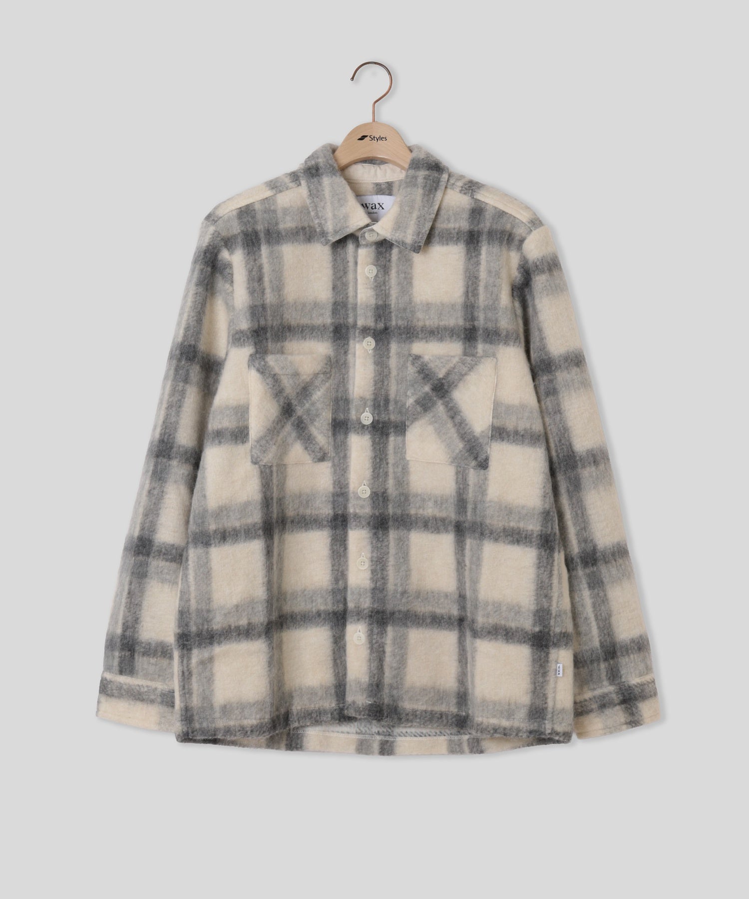WAX LONDON/ワックスロンドン/WHITING OVERSHIRT AW26-OSH-WHI-CLY-EGY