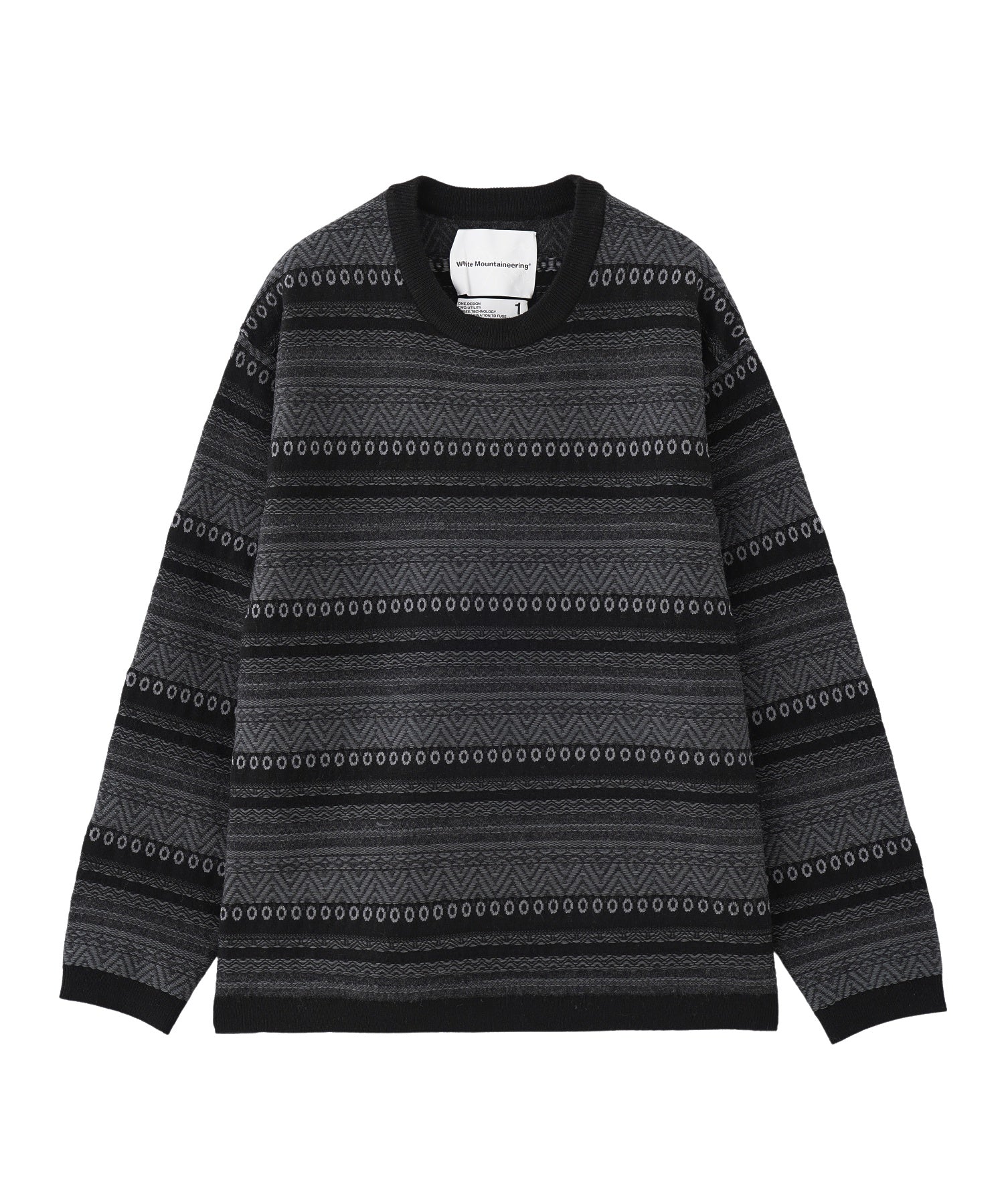 White Mountaineering/ホワイトマウンテニアリング/STRIPE JACQUARD PULLOVER/WM2473603