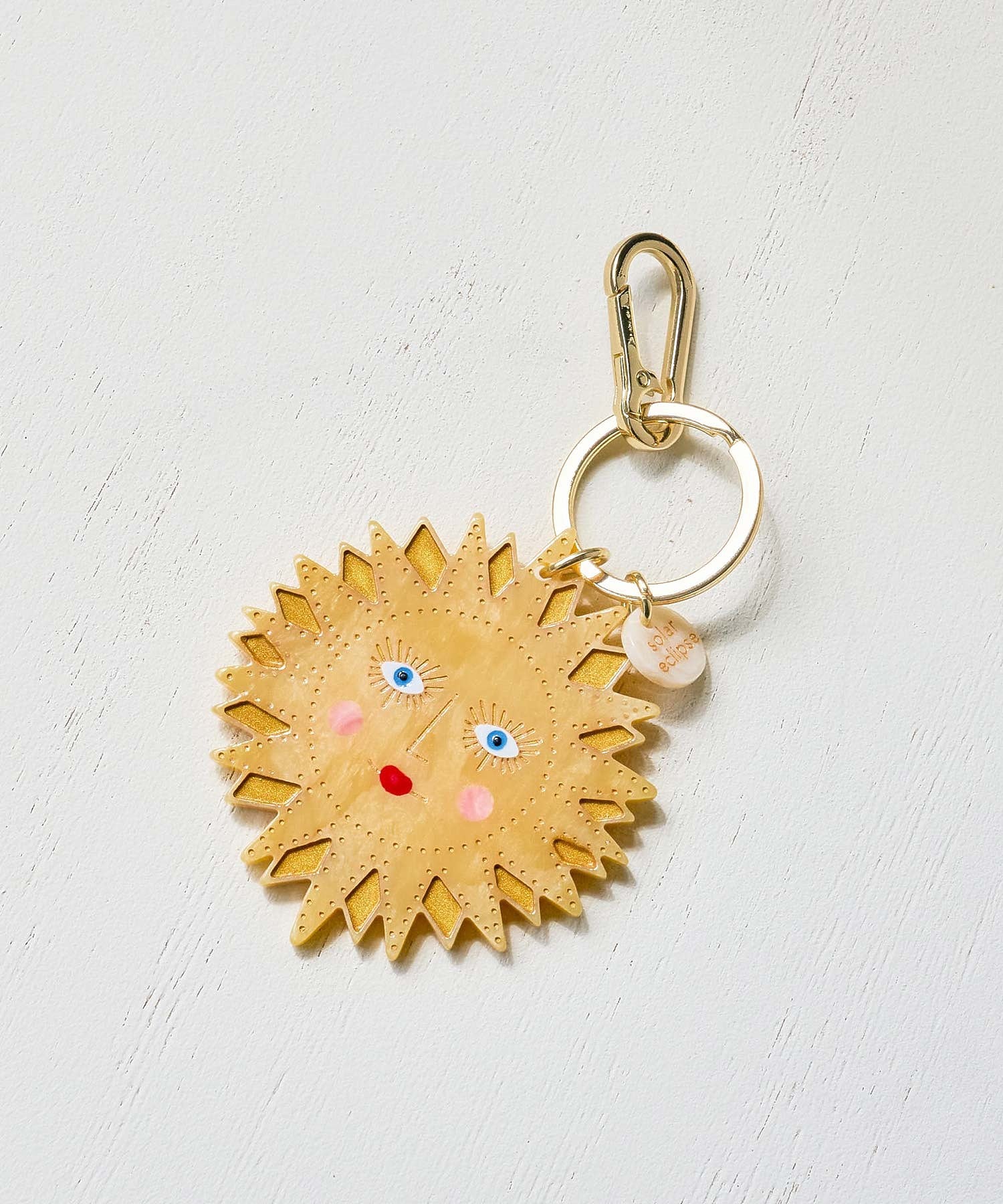 SOLAR ECLIPSE/HAND-PAINTED BAG CHARM