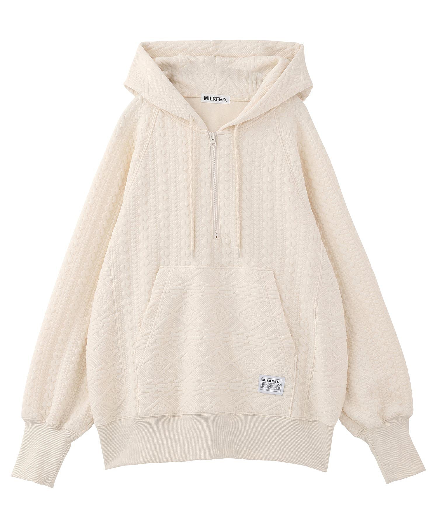 JACQUARD RAGLAN HOODIE MILKFED.