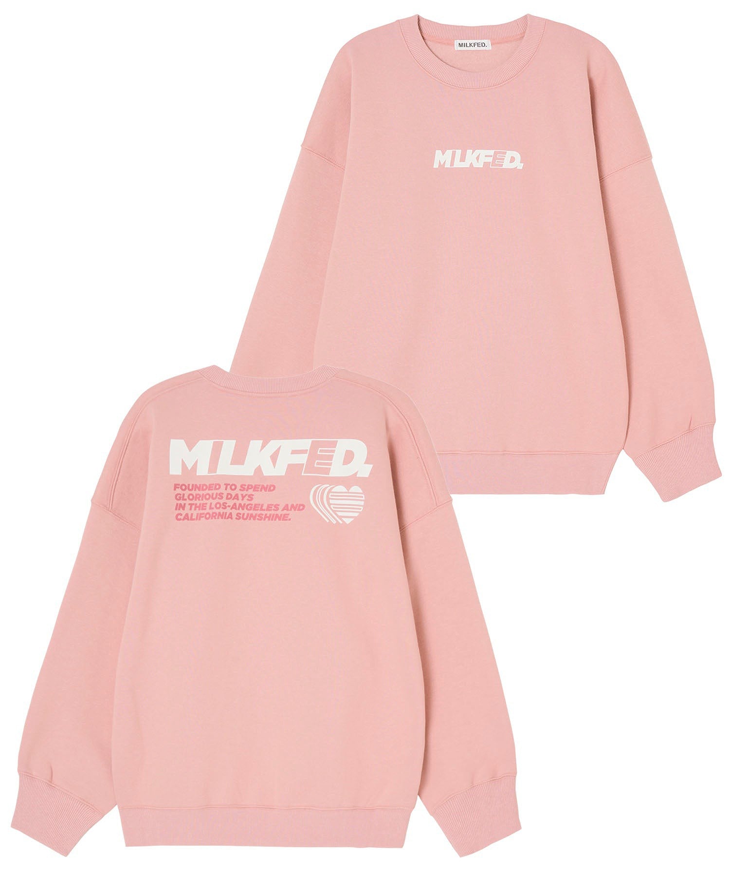 SLICE HEART BIG SWEAT TOP MILKFED.