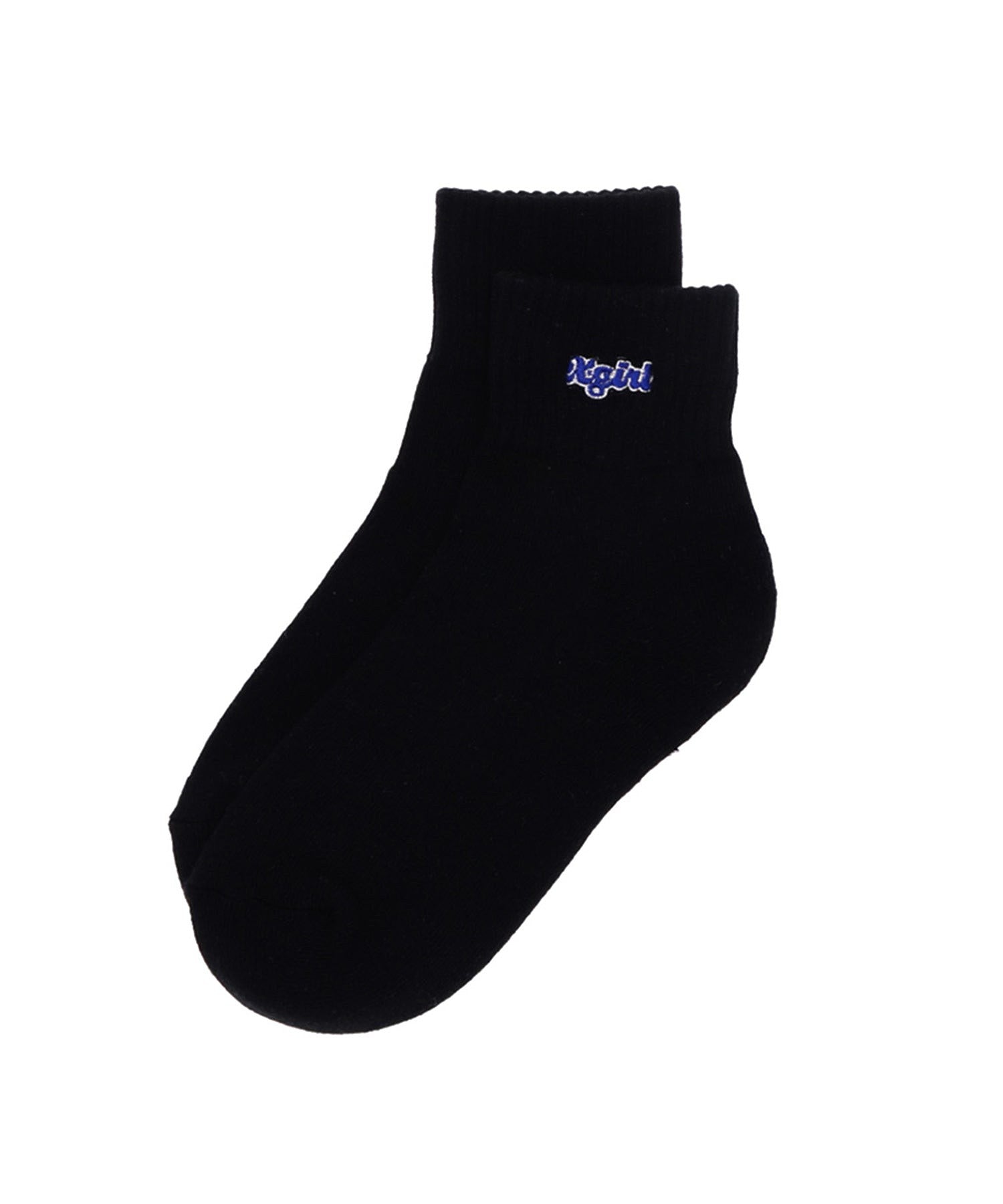 PUDGY LOGO SHORT RIB SOCKS X-girl