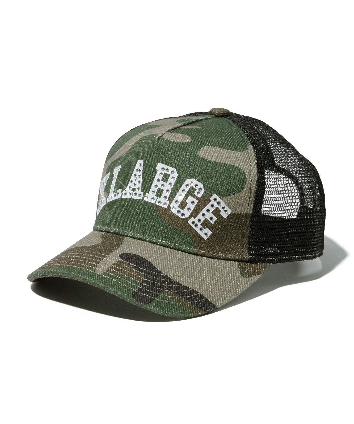 RHINESTONE LOGO MESH CAP
