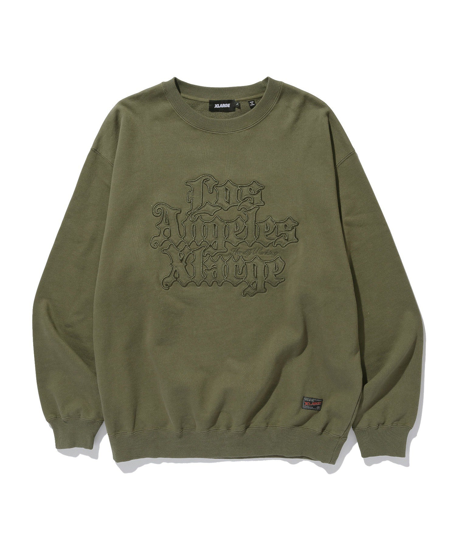 PATCHED OLD ENGLISH CREWNECK SWEATSHIRT