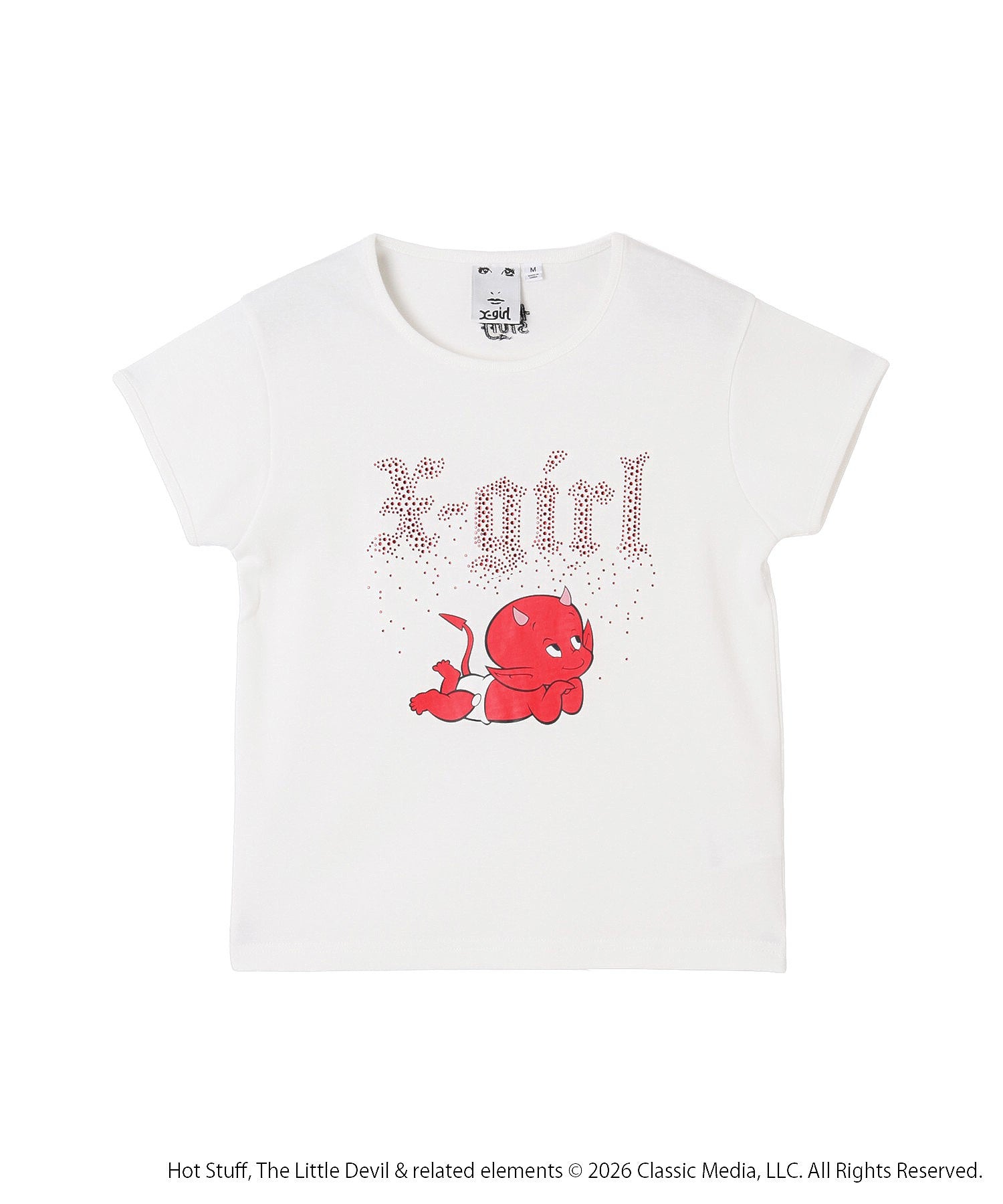 X-girl | HOT STUFF RHINESTONE S/S BABY TEE