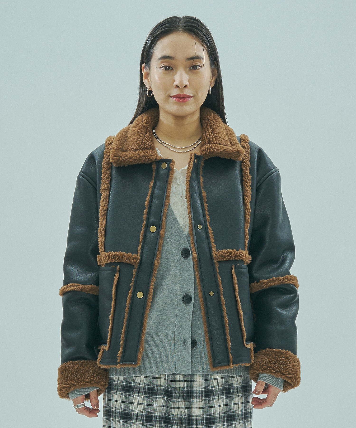 FAUX MOUTON ２WAY JACKET