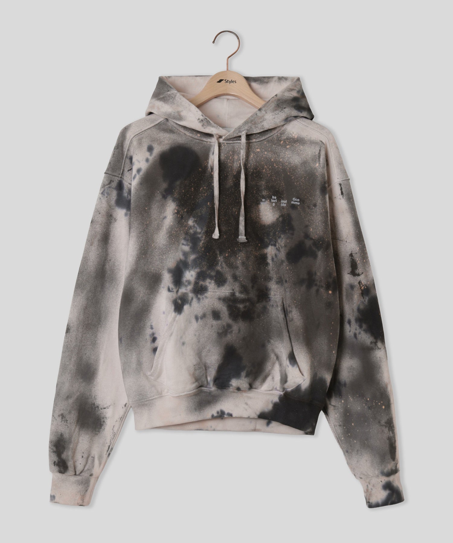BAL/バル/LOGO TIE DYE HOODIE SWEAT by YUKIDYE BAL-2219
