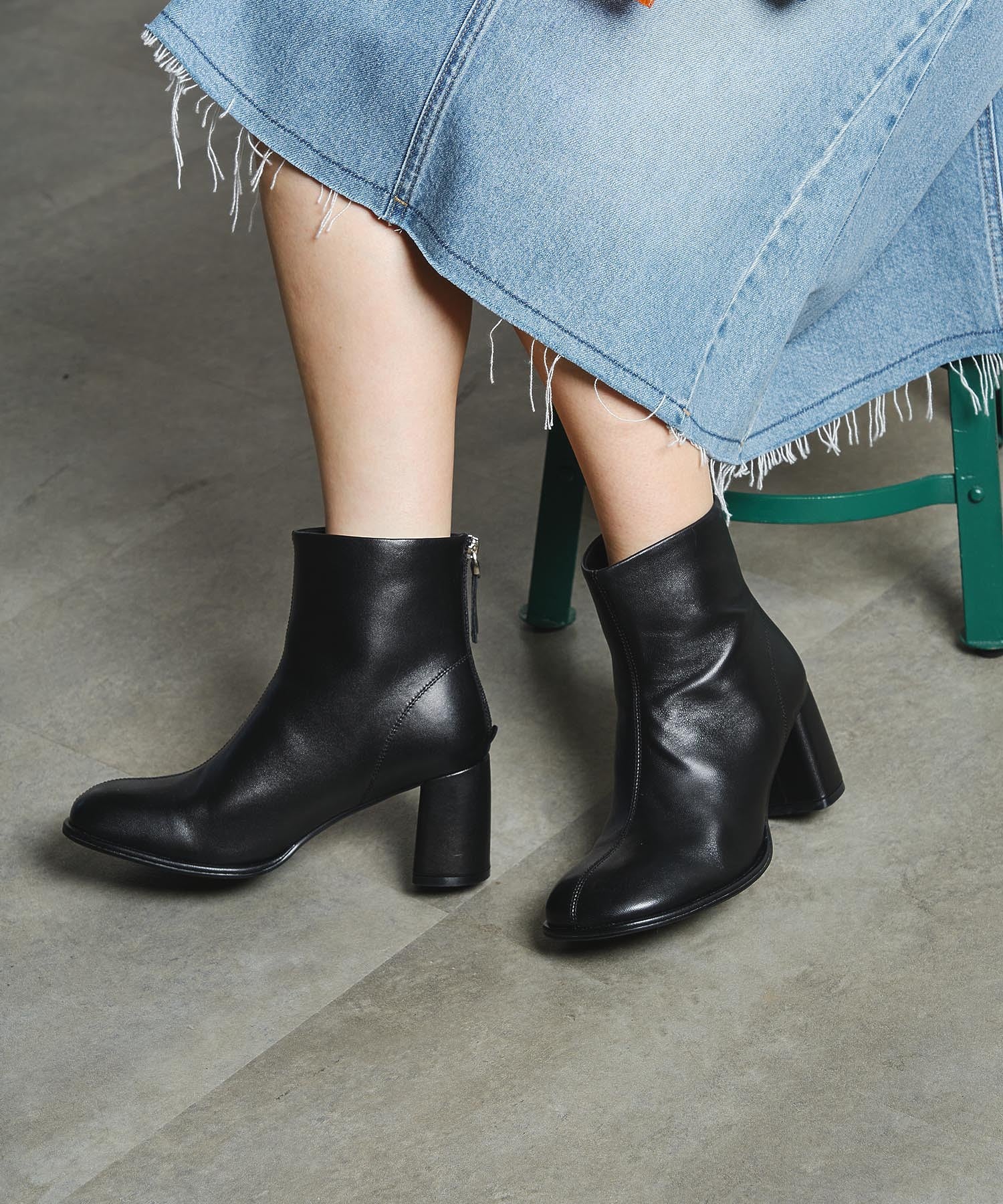 REMME/LEATHER SHORT BOOTS