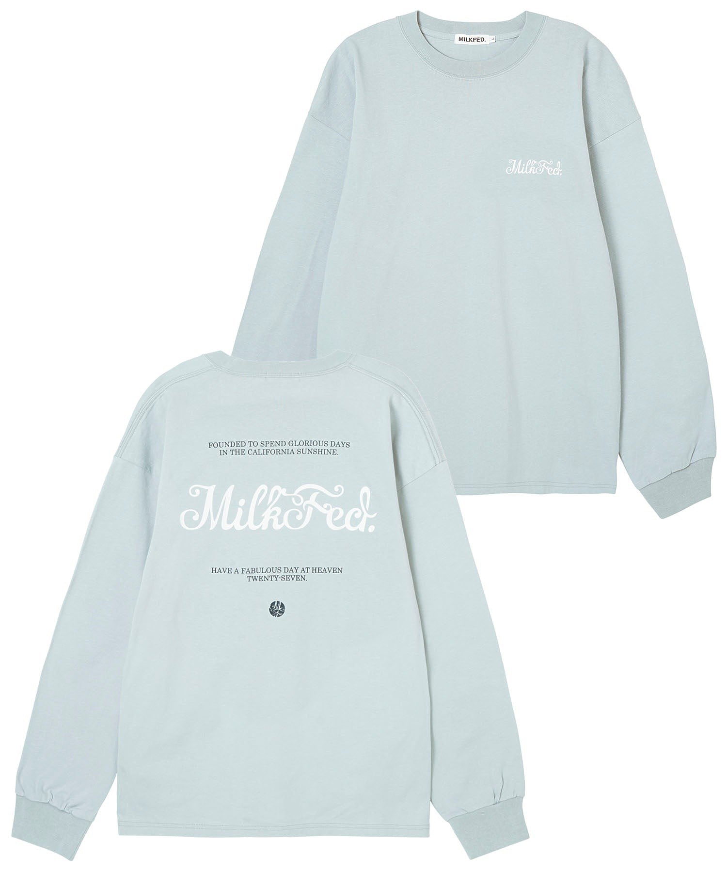 CURL LOGO WIDE L/S TEE MILKFED.