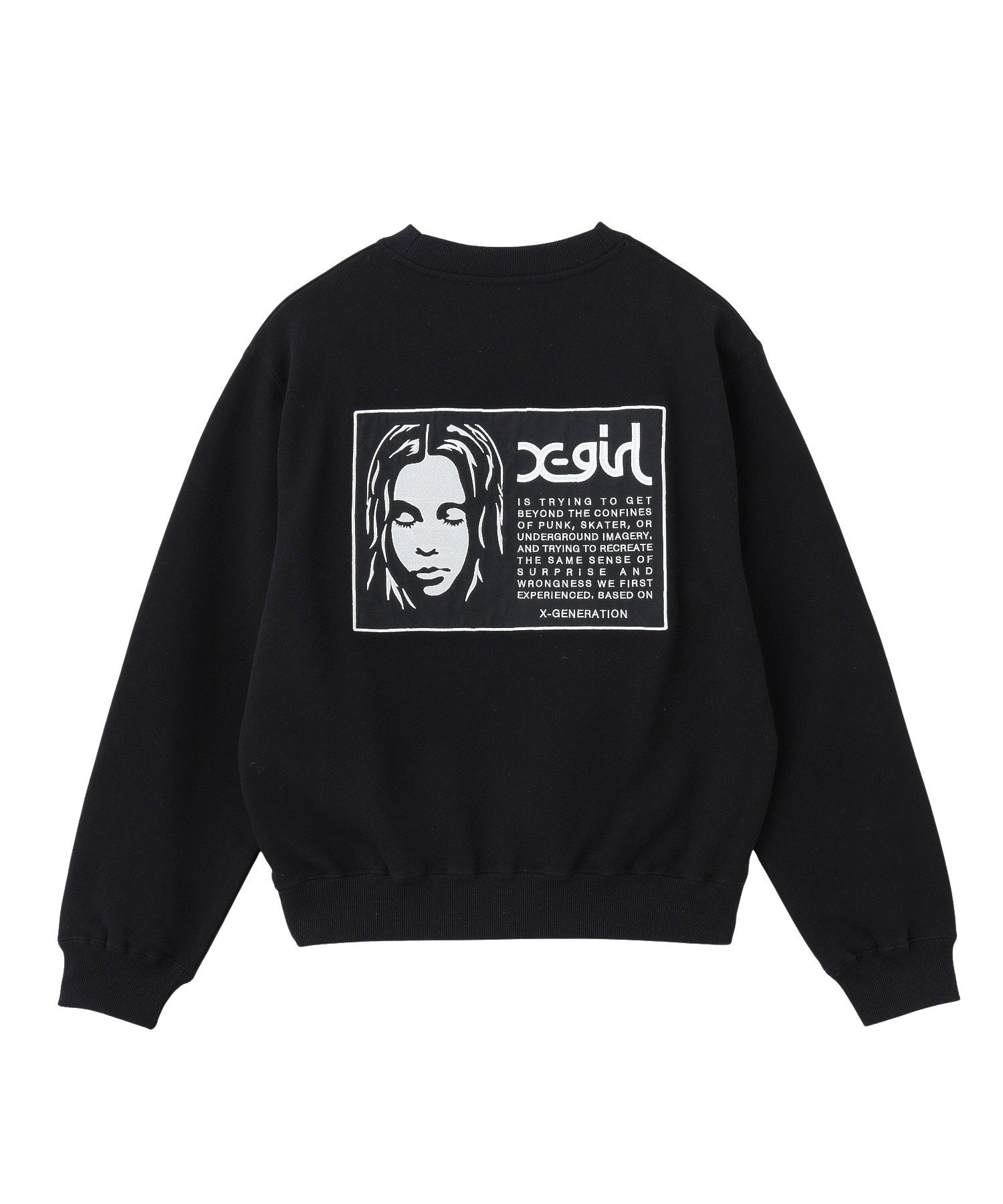 FACE LABEL PATCH SWEATSHIRT