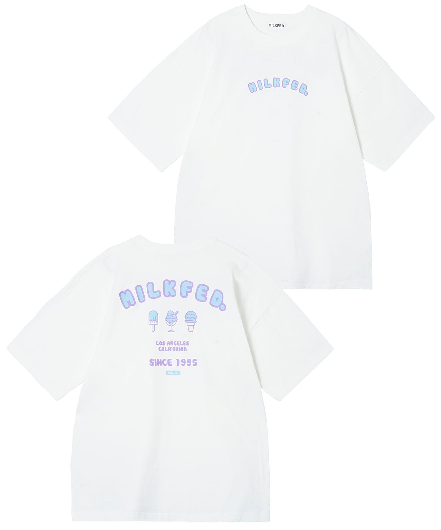 WIDE S/S TEE ICE CREAM MILKFED.