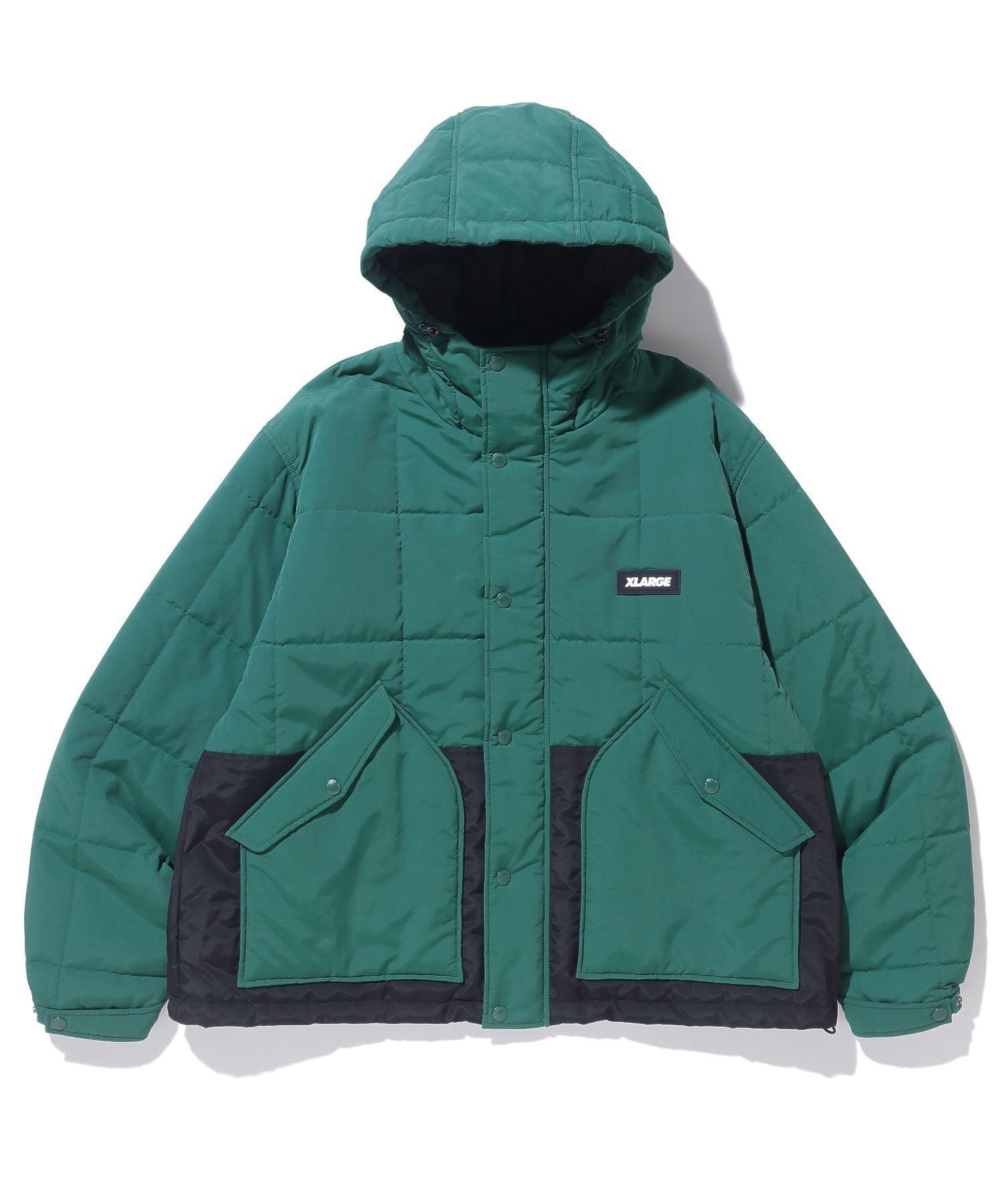 PANELED NYLON HOODED JACKET XLARGE