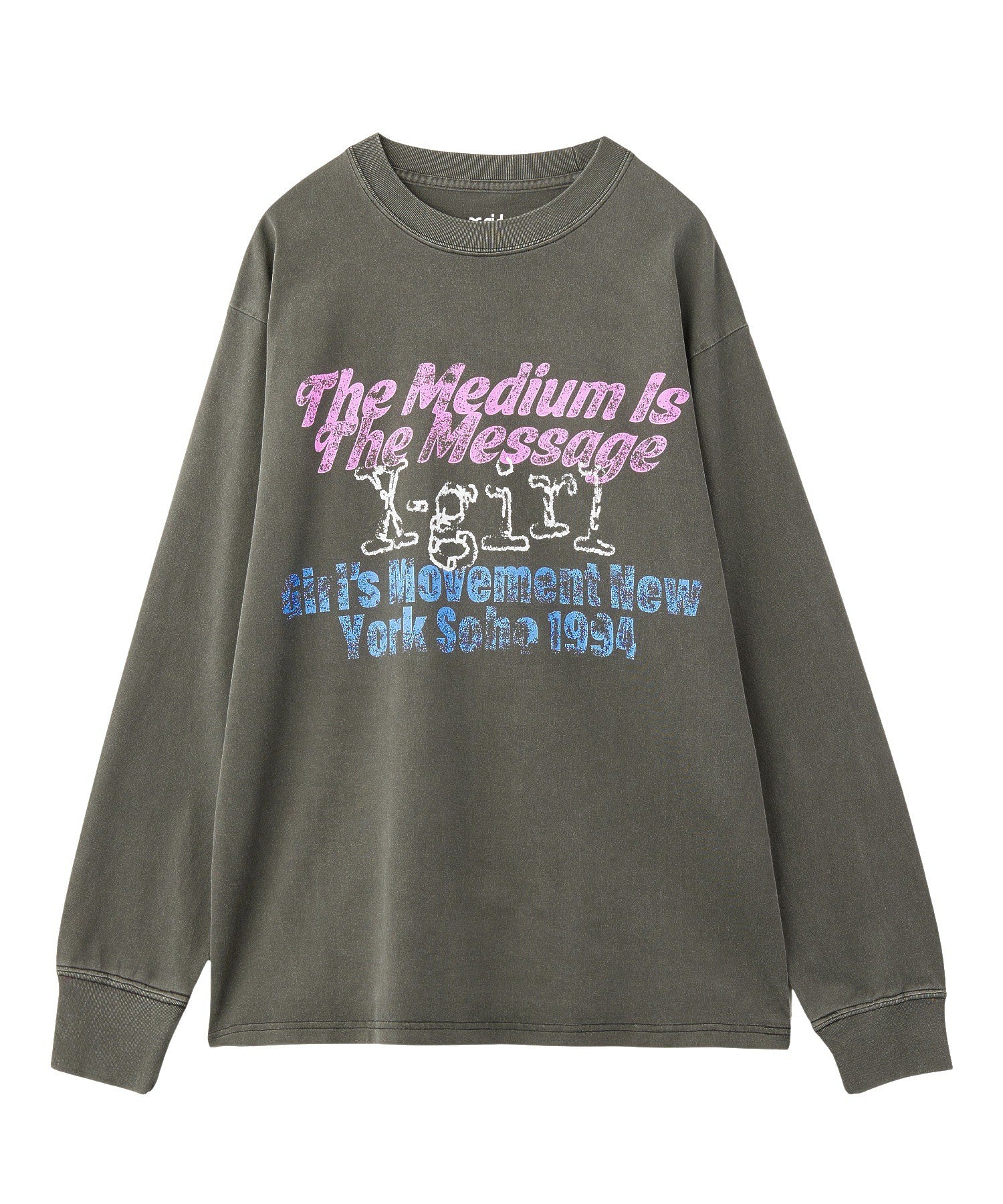 GRUNGE LOGO FADED L/S TEE