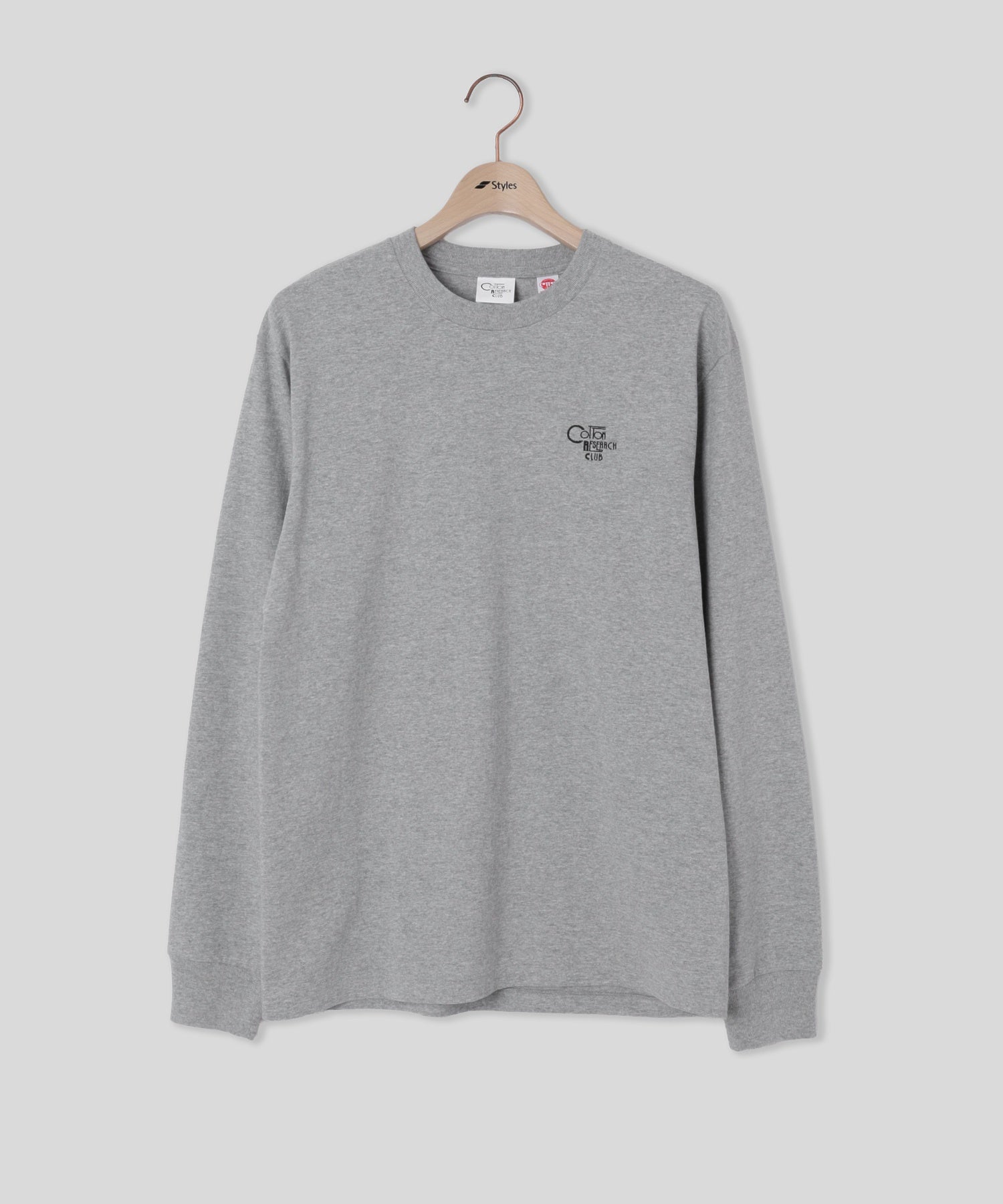【別注】Styles CRC/コットンリサーチクラブ/EX L/S T-SHIRT JPC-003 GRY