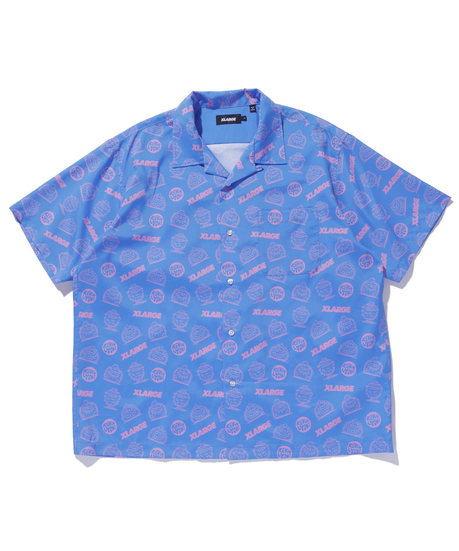 XLARGE×KEVIN LYONS OPEN COLLAR S/S SHIRT