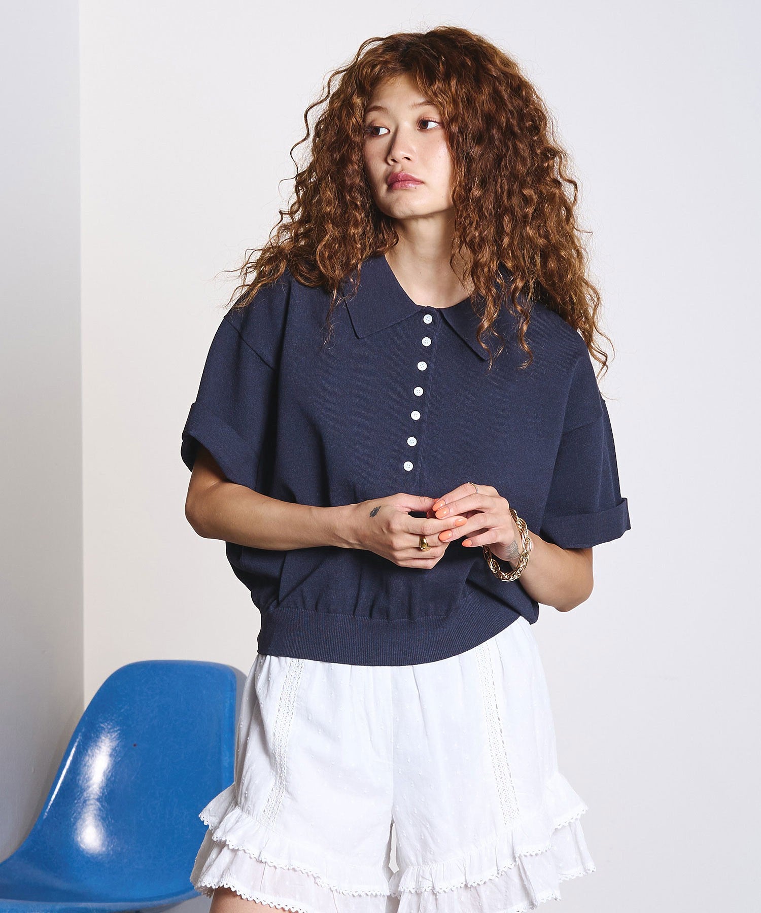 POLO COLLAR KNIT