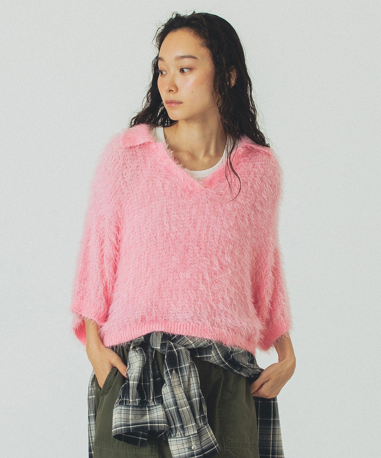 H/S KNIT TOP