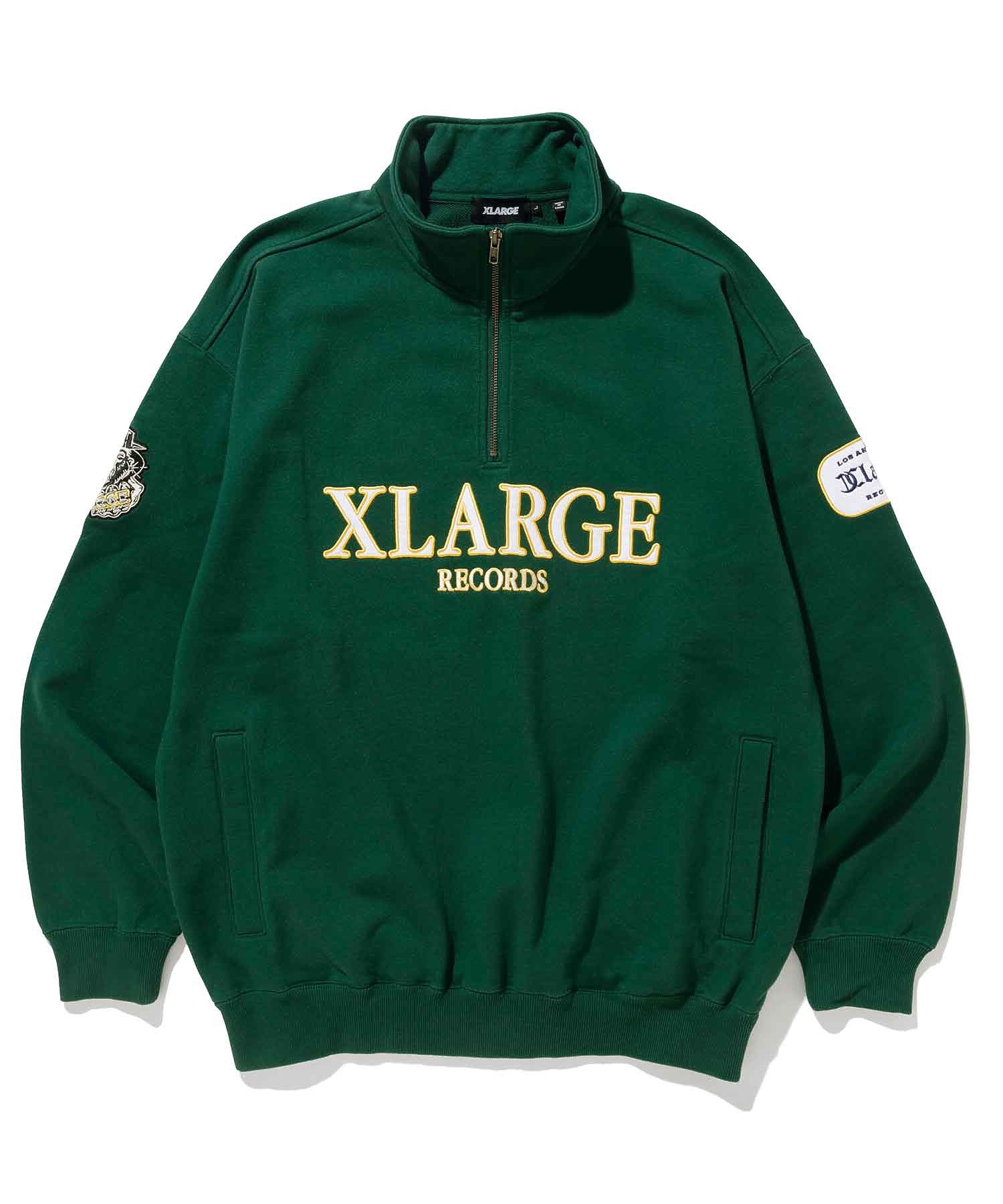 XL RECORDS HALF ZIP PULLOVER SWEAT