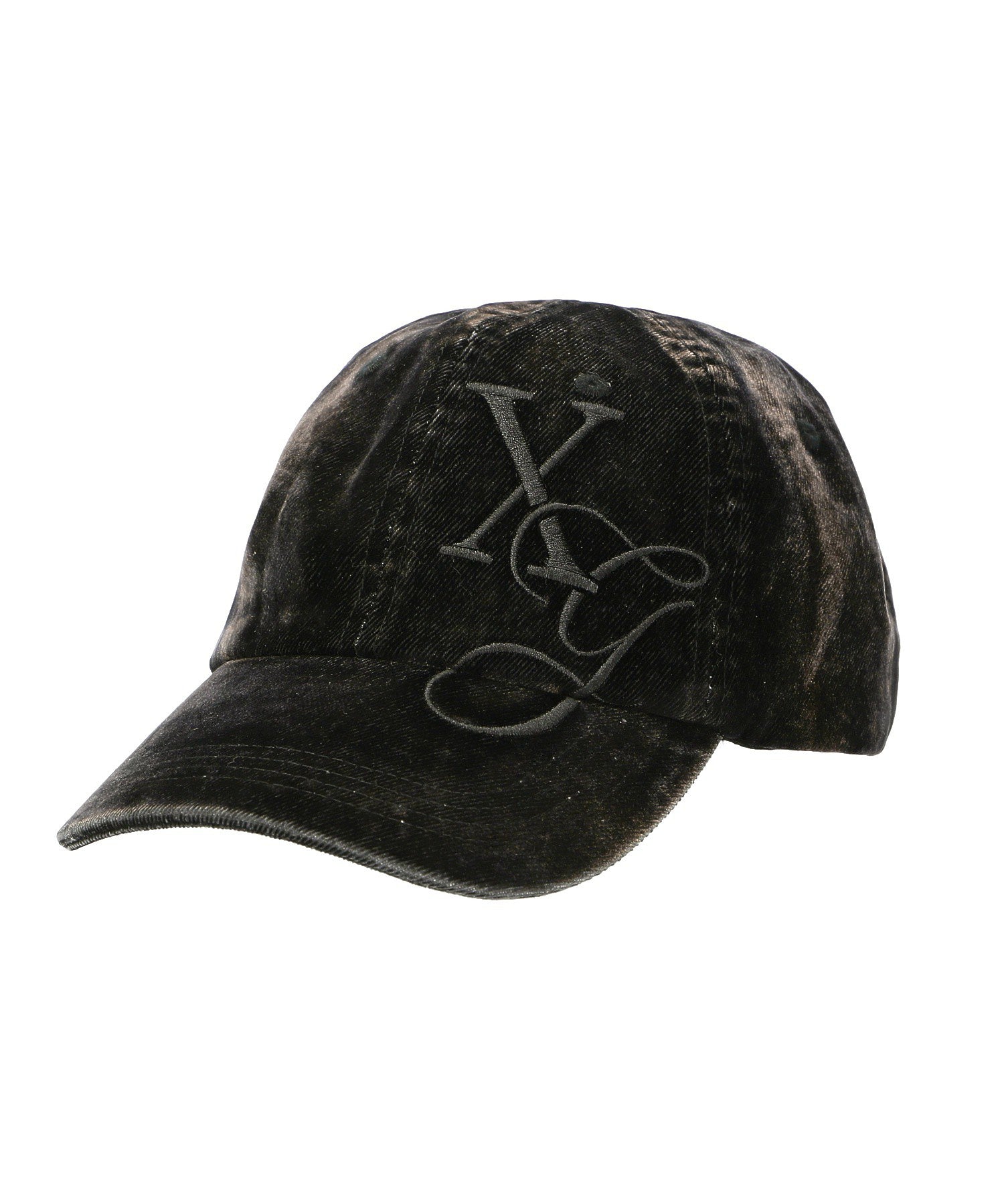 FLOCKED DENIM 6PANEL CAP