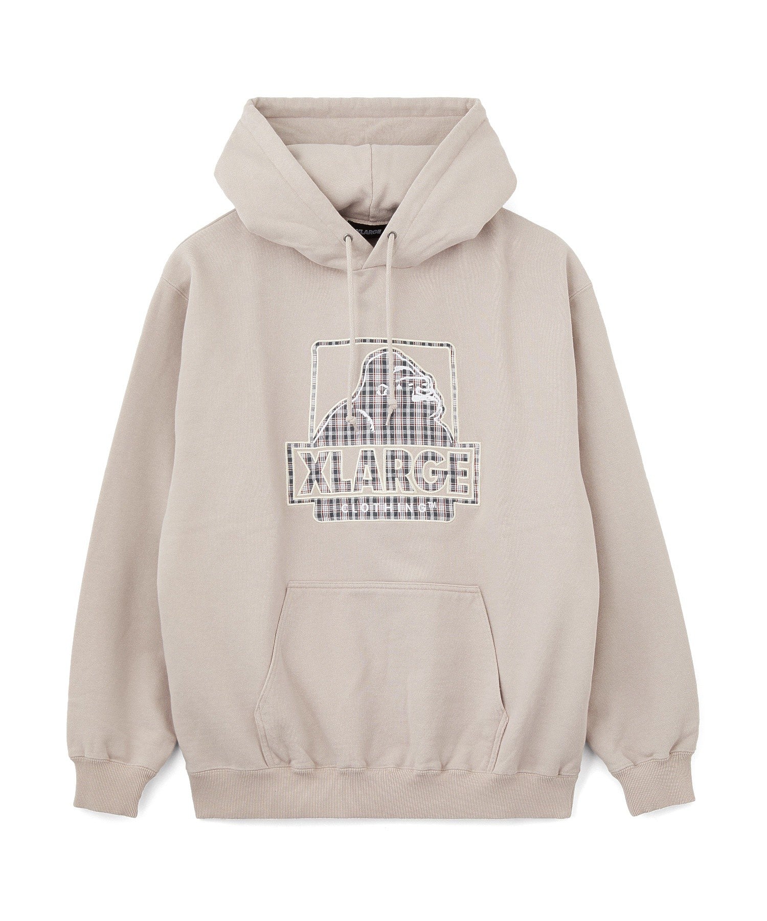 PLAID OG LOGO HOODED SWEATSHIRT