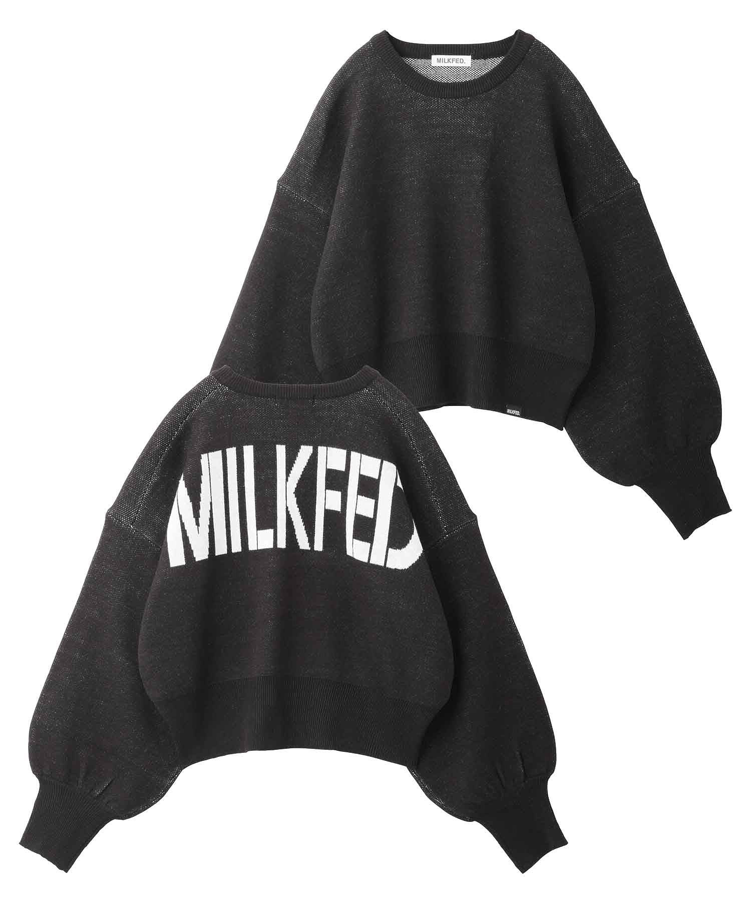 JACQUARD LOGO KNIT TOP MILKFED.