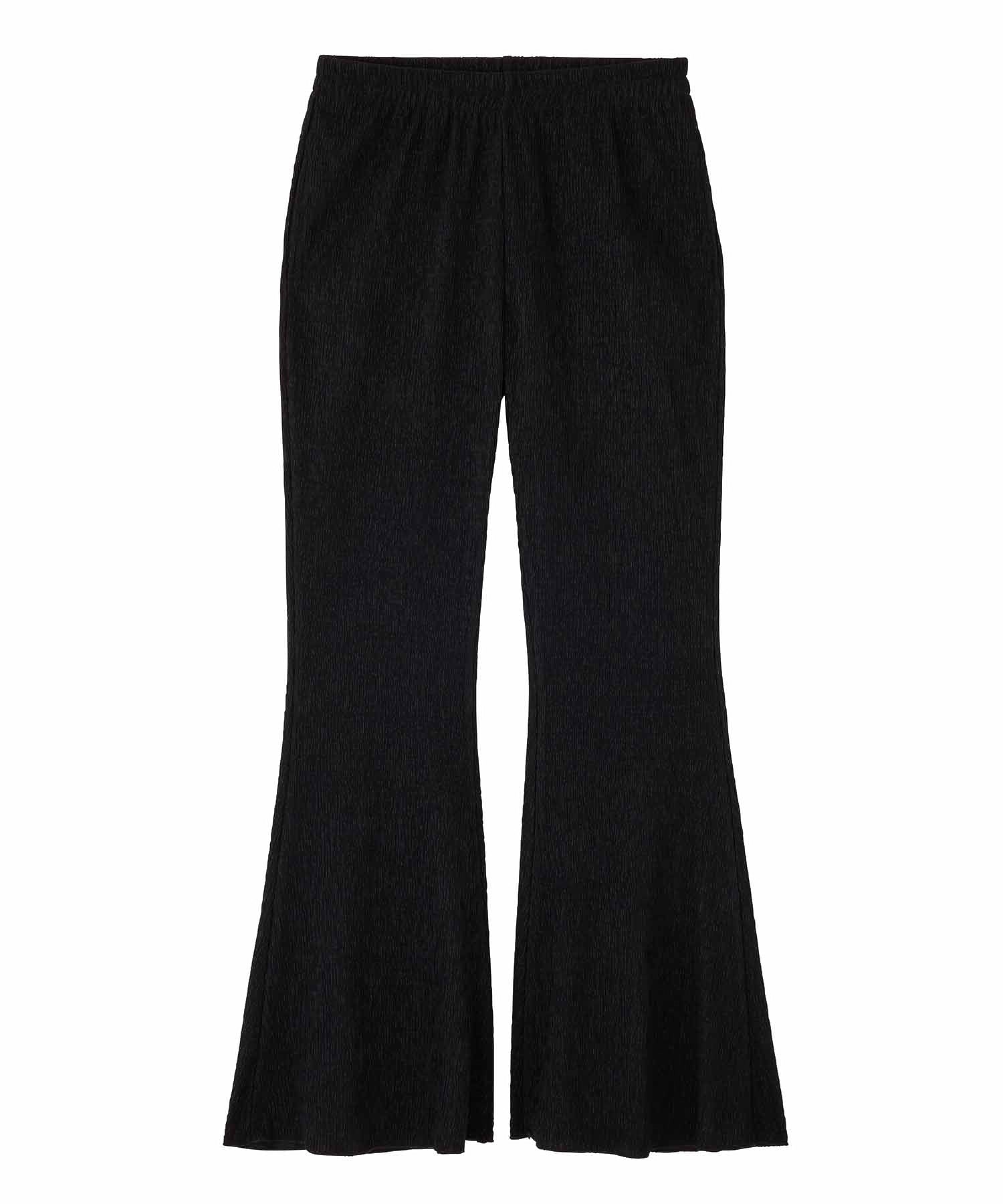CREPE LETTUCE EDGE FLARE EASY PANTS X-girl