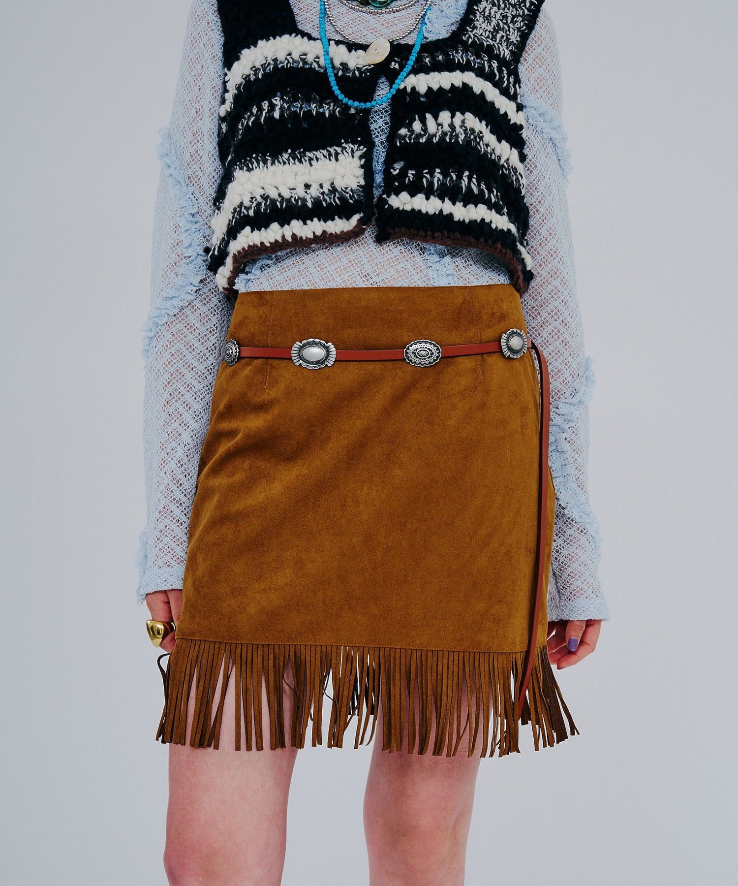 AULENTTI/COW LEATER /NIQUEL BELT