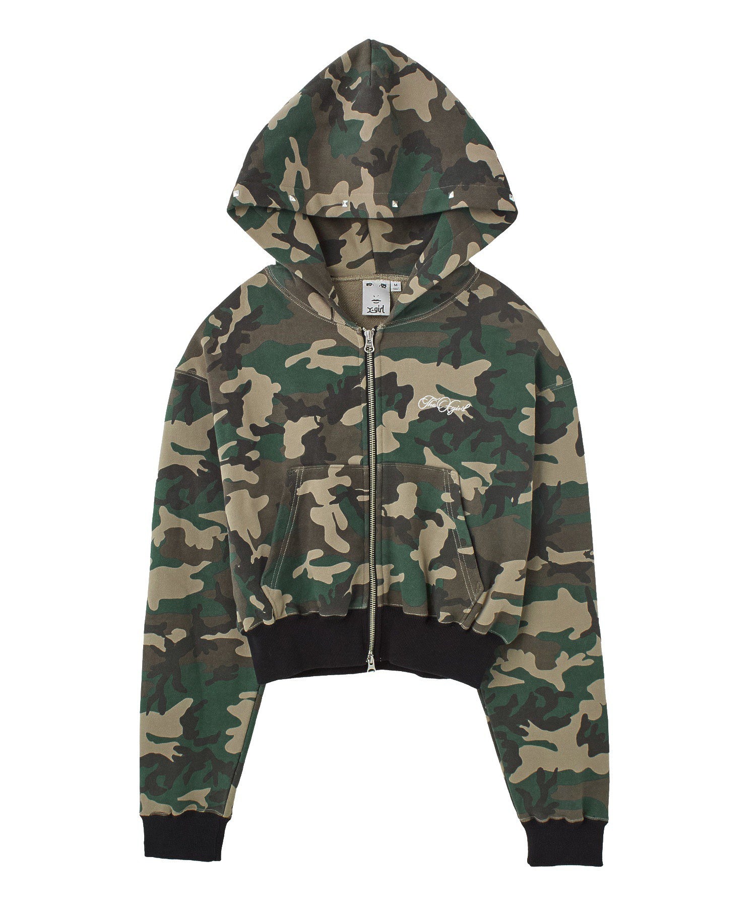 ONE POINT PENCIL SCRIPT LOGO ZIP UP SWEAT HOODIE