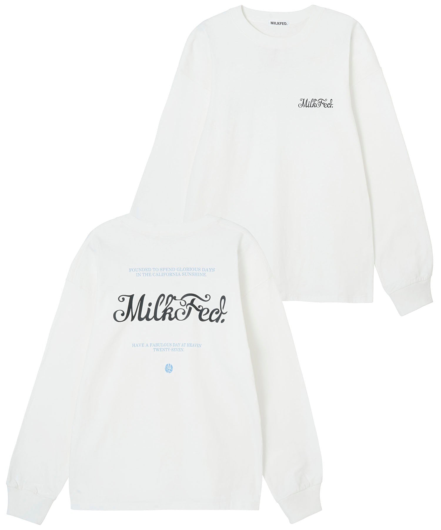 CURL LOGO WIDE L/S TEE MILKFED.