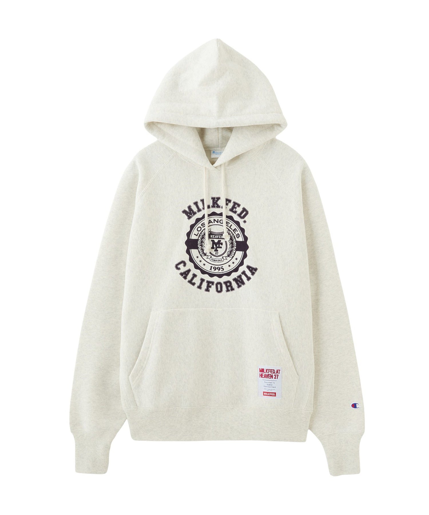 MILKFED. × CHAMPION COLLEGE LOGO SWEAT HOODIE