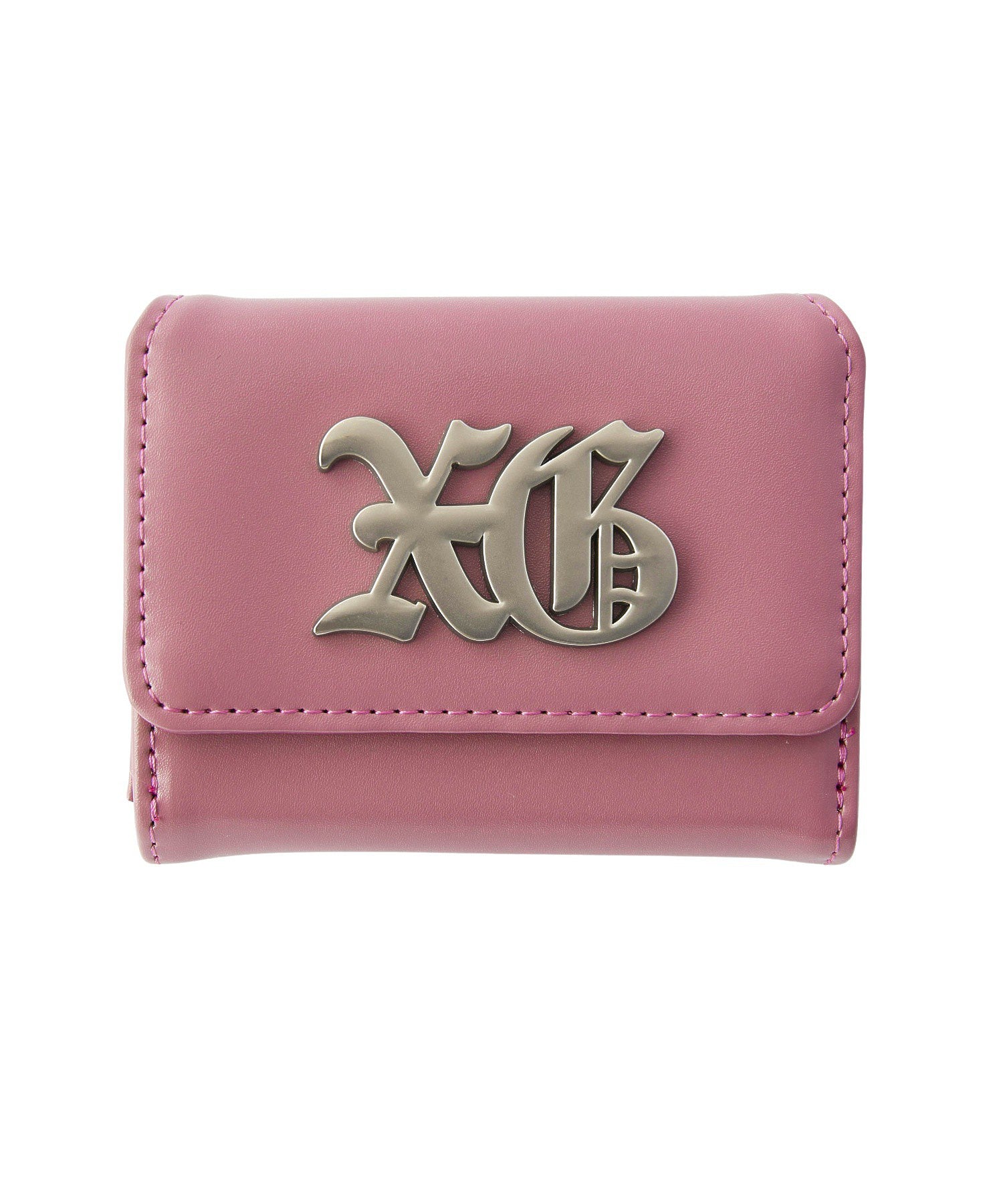 OLD ENGLISH LOGO BUCKLE FAUX LEATHER MINI WALLET