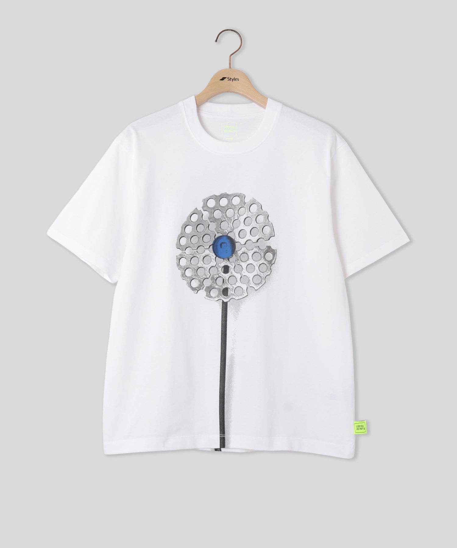 LOOSEJOINTS/ルーズジョインツ/BLOOM ETERNAL S/S TEE LF26JS004DE WHT