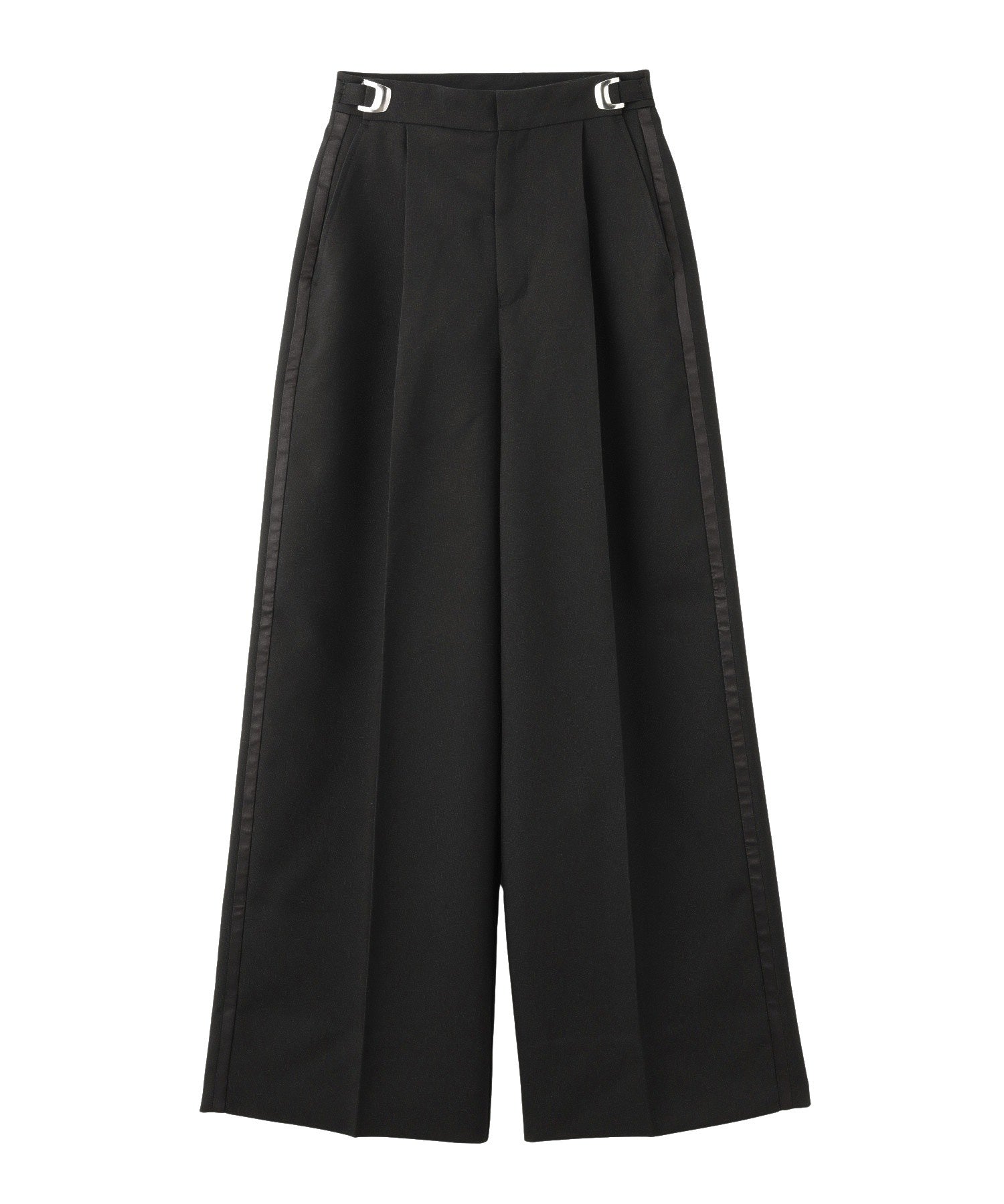 WAIST ADJUSTABLE WIDE TUCK PANTS