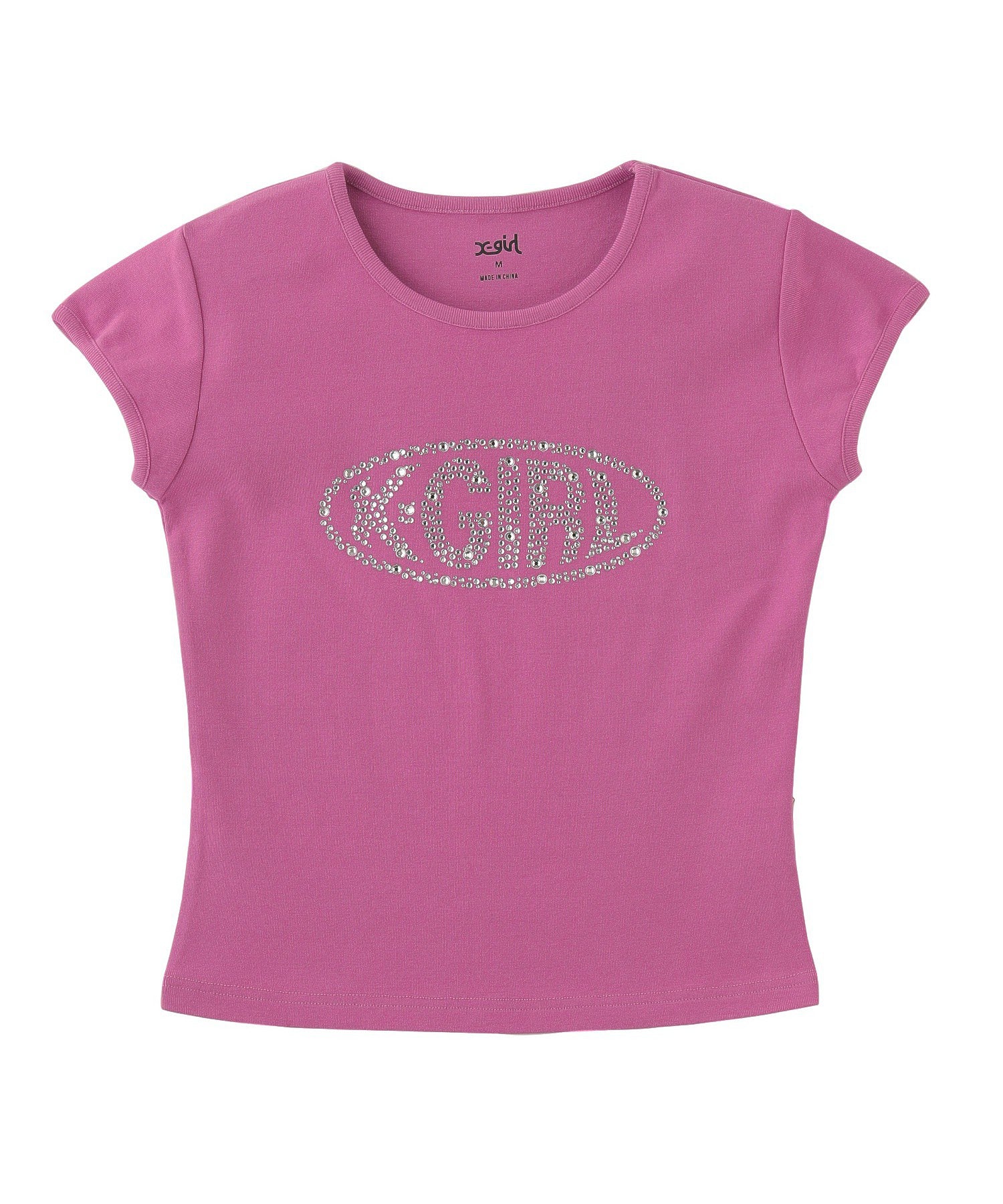 RHINESTONE OVAL LOGO S/S BABY TEE