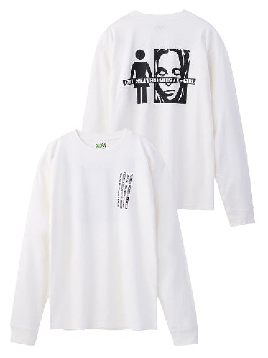 #1 X-girl x GIRL SKATEBOARDS L/S BIG TEE