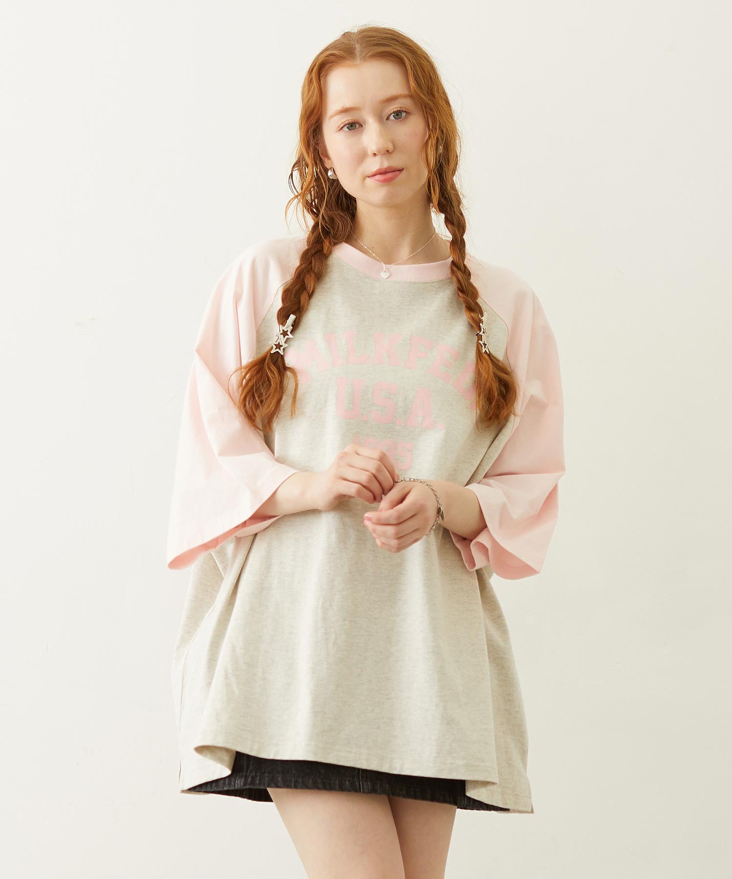 マカロンページです！B221♡MILKFED. カットソー MILKFED.（ミルクフェド）TEE Tシャツ通販 – calif（カリフ）公式サイト