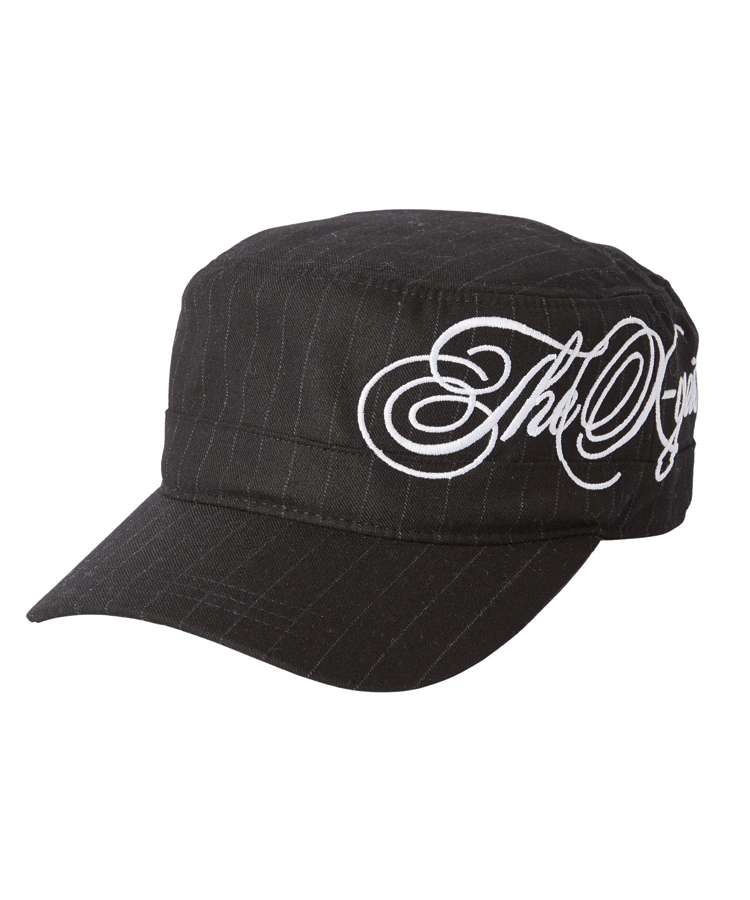 SIDE SCRIPT LOGO STRIPED CASQUETTE