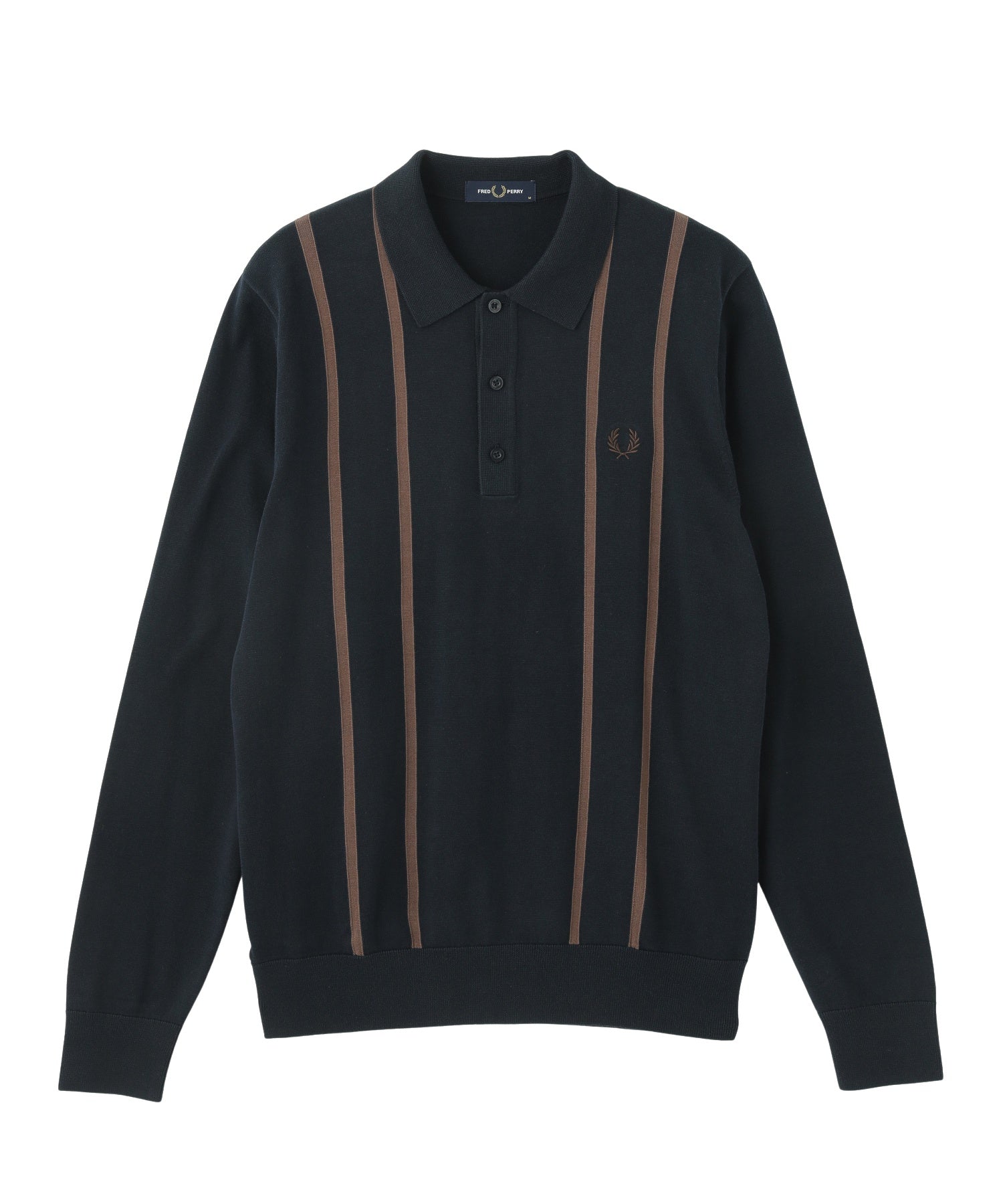 FRED PERRY/フレッドペリー/VERTICAL STRIPE KNITTED SHIRT/K6537