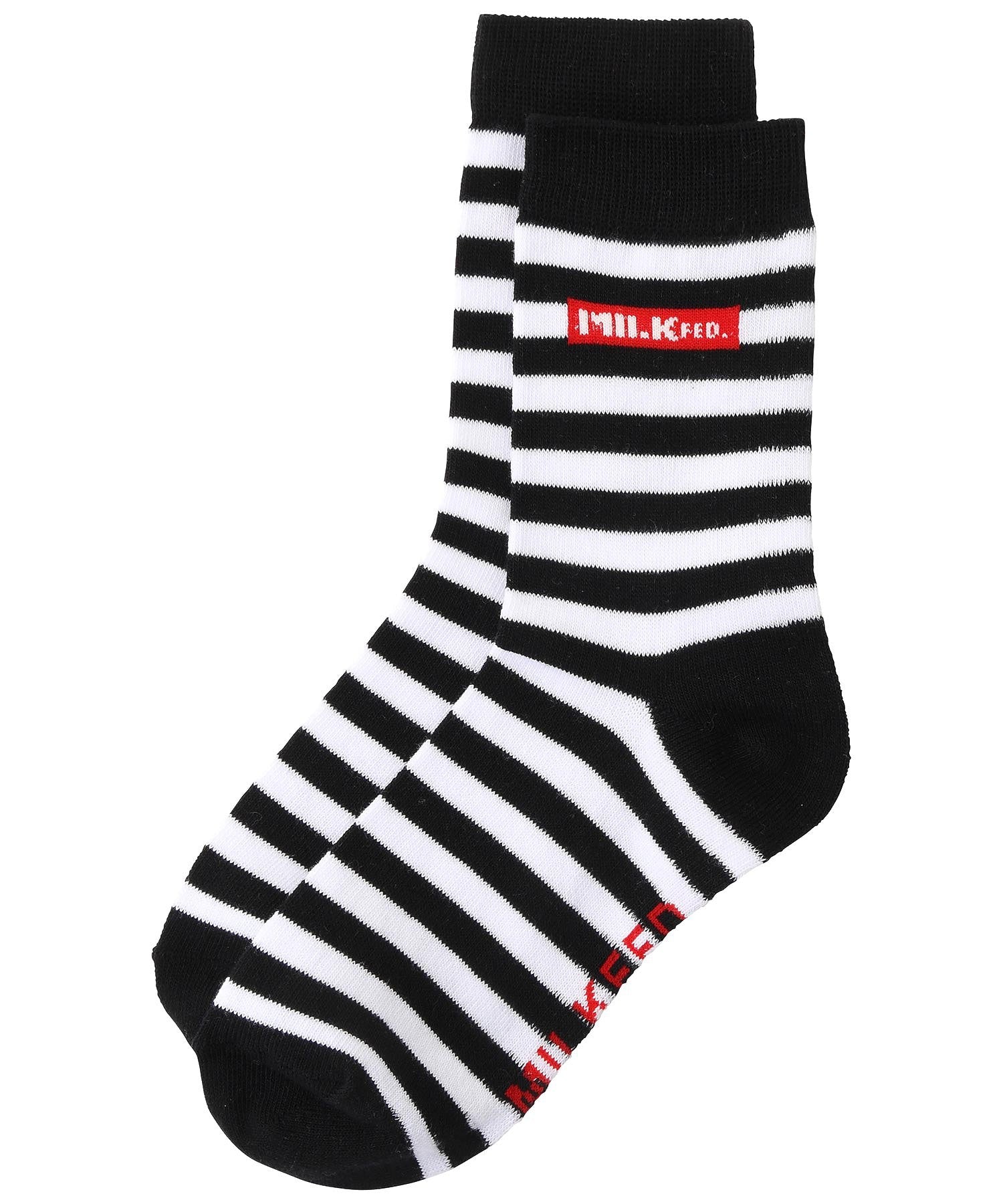 STRIPED BAR LOGO SOCKS MILKFED.