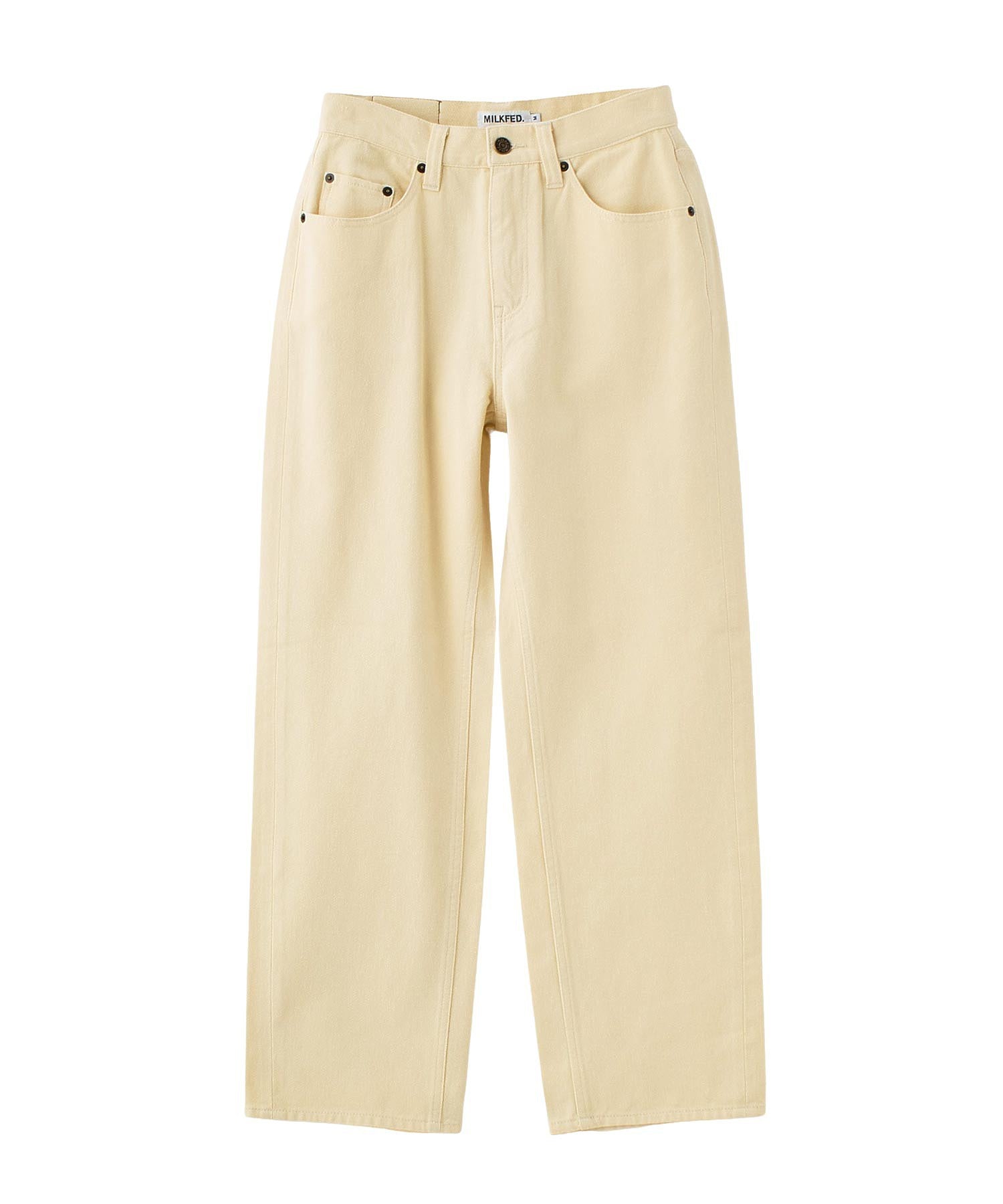 MILKFED. EMBROIDERED DENIM PANTS