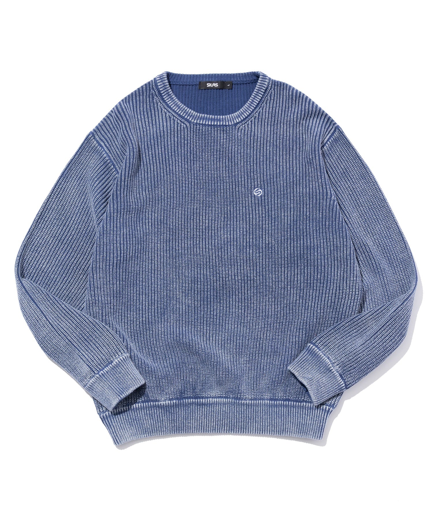 SULFUR DYED CREW NECK KNIT