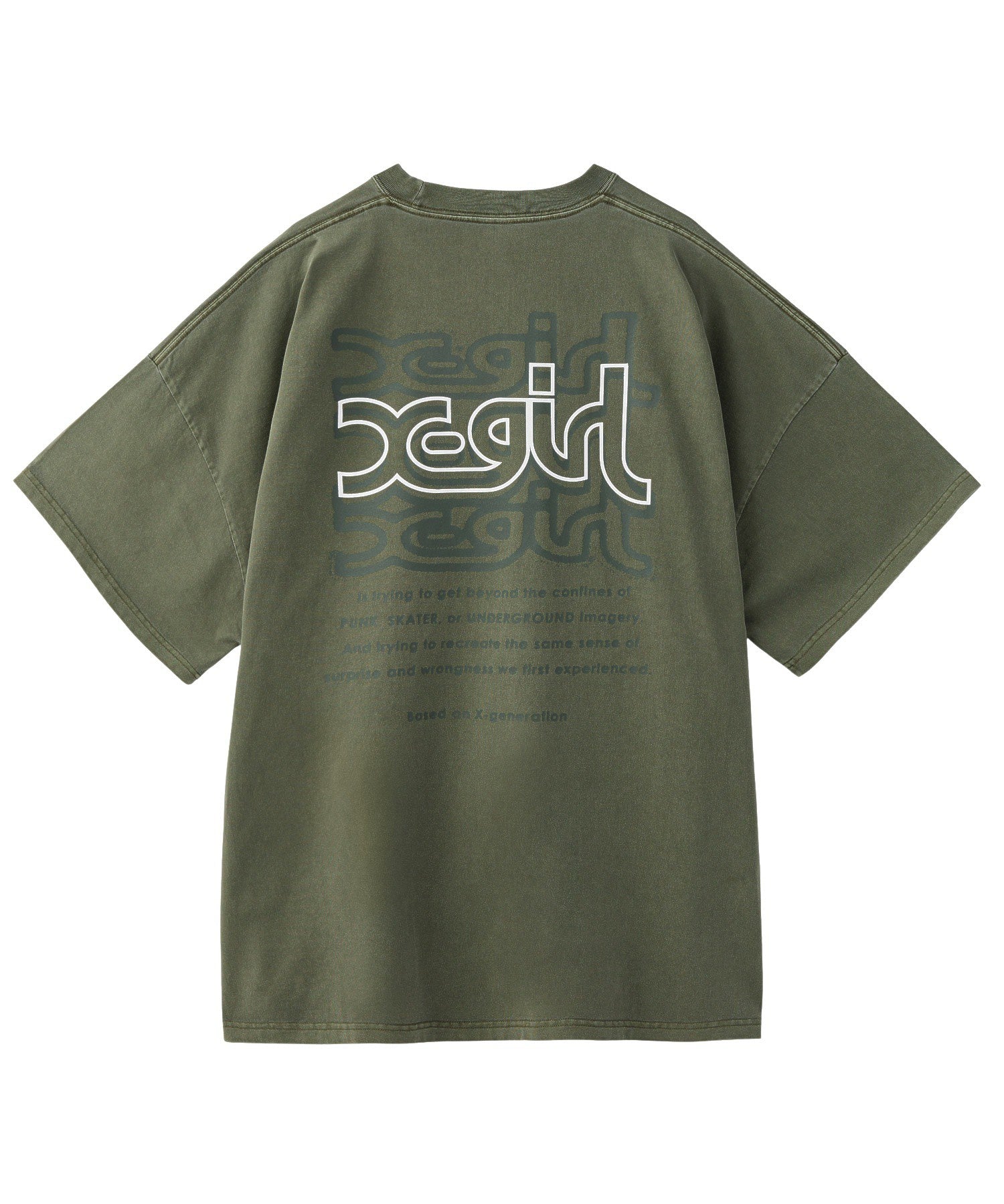 OVER PRINT MILLS LOGO S/S BIG TEE DRESS