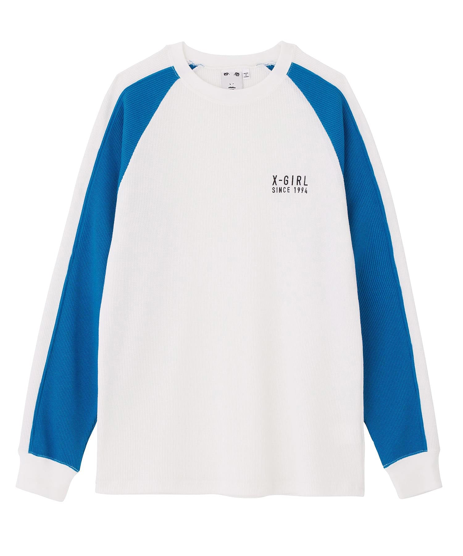 BICOLOR THERMAL L/S RAGLAN TEE X-girl