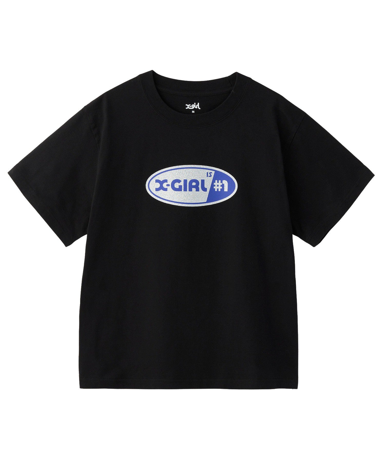 NUMBER 1 GLITTER OVAL LOGO S/S TEE