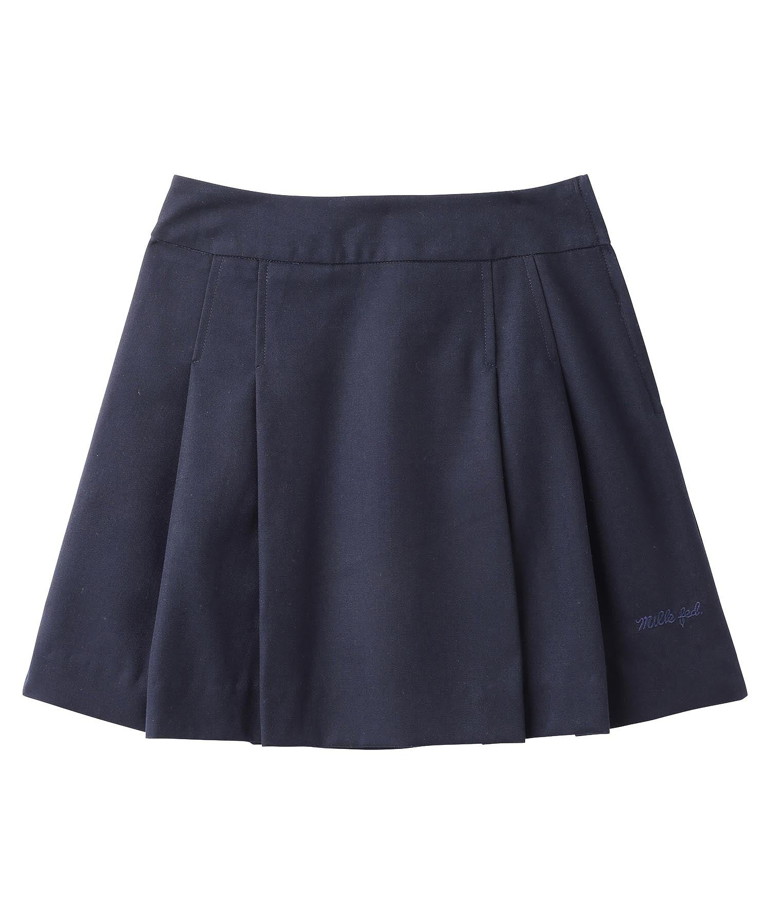 BOX PLEAT MINI SKIRT MILKFED.