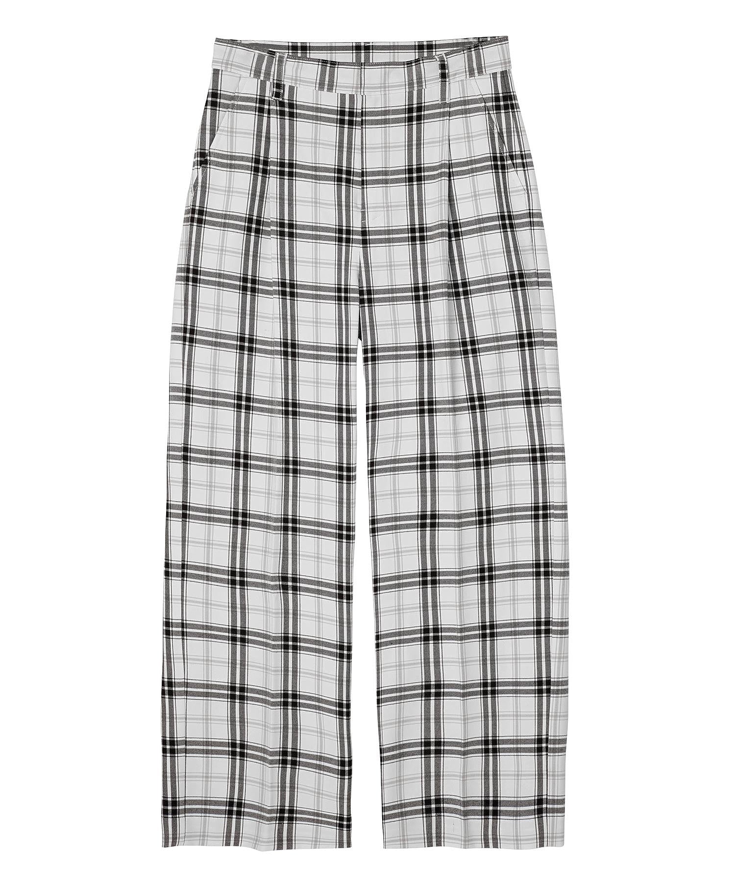 PLAID STRAIGHT LEG PANTS X-girl